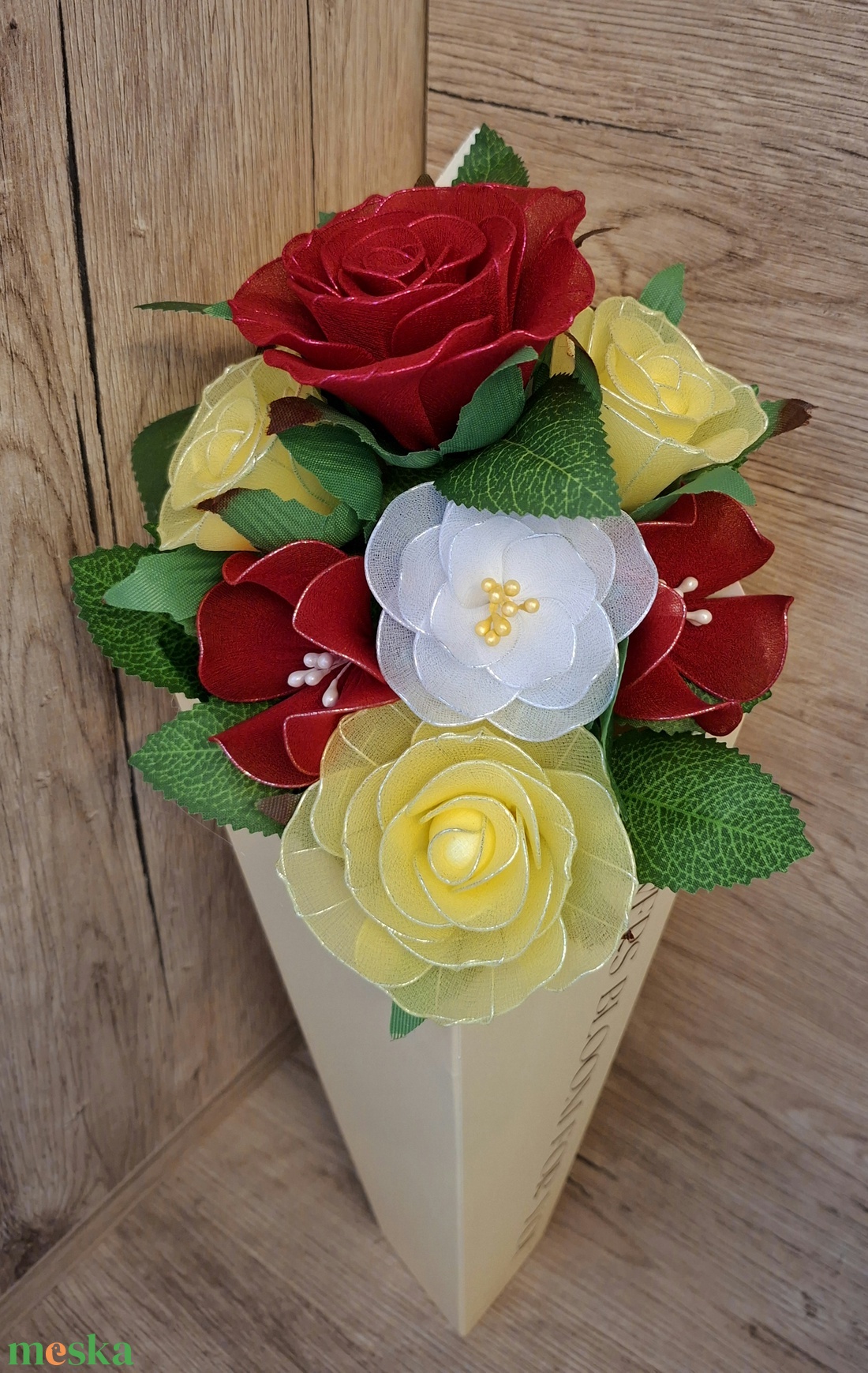 Örök harisnyavirág csokor -kezzel készült  - otthon & életmód - virágdekoráció - virágok - virágcsokor - Meska.hu