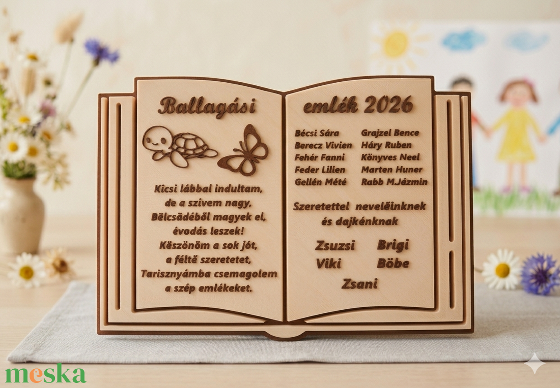 Örök emlék Bölcsődei és Óvodai Nevelőknek - Egyedi 3D Nyomtatott Ballagási Emlékkönyv - otthon & életmód - dekoráció - asztal és polc dekoráció - asztaldísz - Meska.hu
