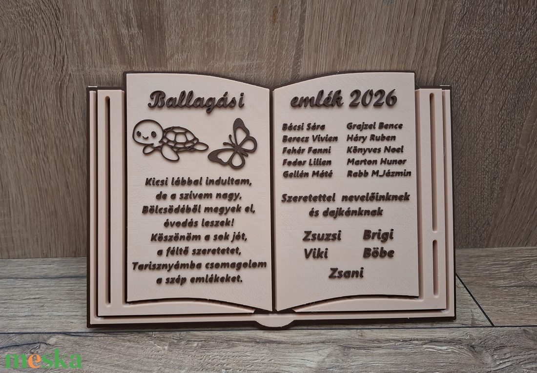 Örök emlék Bölcsődei és Óvodai Nevelőknek - Egyedi 3D Nyomtatott Ballagási Emlékkönyv - otthon & életmód - dekoráció - asztal és polc dekoráció - asztaldísz - Meska.hu
