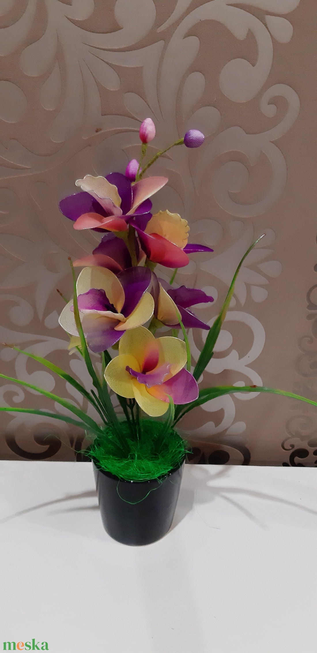 Harisnyavirág orchidea - otthon & életmód - dekoráció - virágdísz és tartó - csokor & virágdísz - Meska.hu