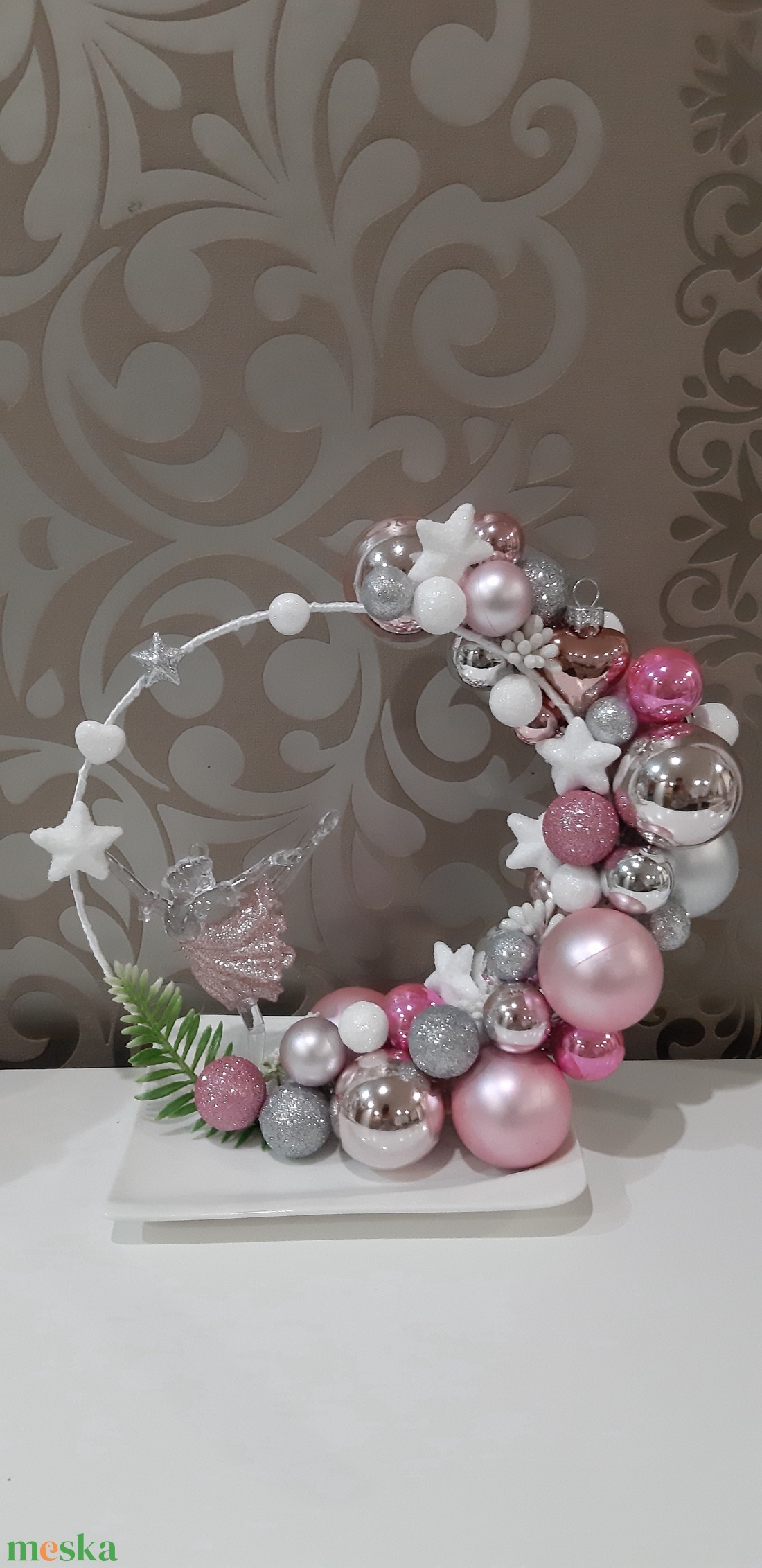 Karácsonyi asztaldísz rosegold - karácsony - karácsonyi lakásdekoráció - ünnepi asztaldekoráció - Meska.hu Karácsonyi asztaldísz rosegold - karácsony - karácsonyi lakásdekoráció - ünnepi asztaldekoráció - Meska.hu