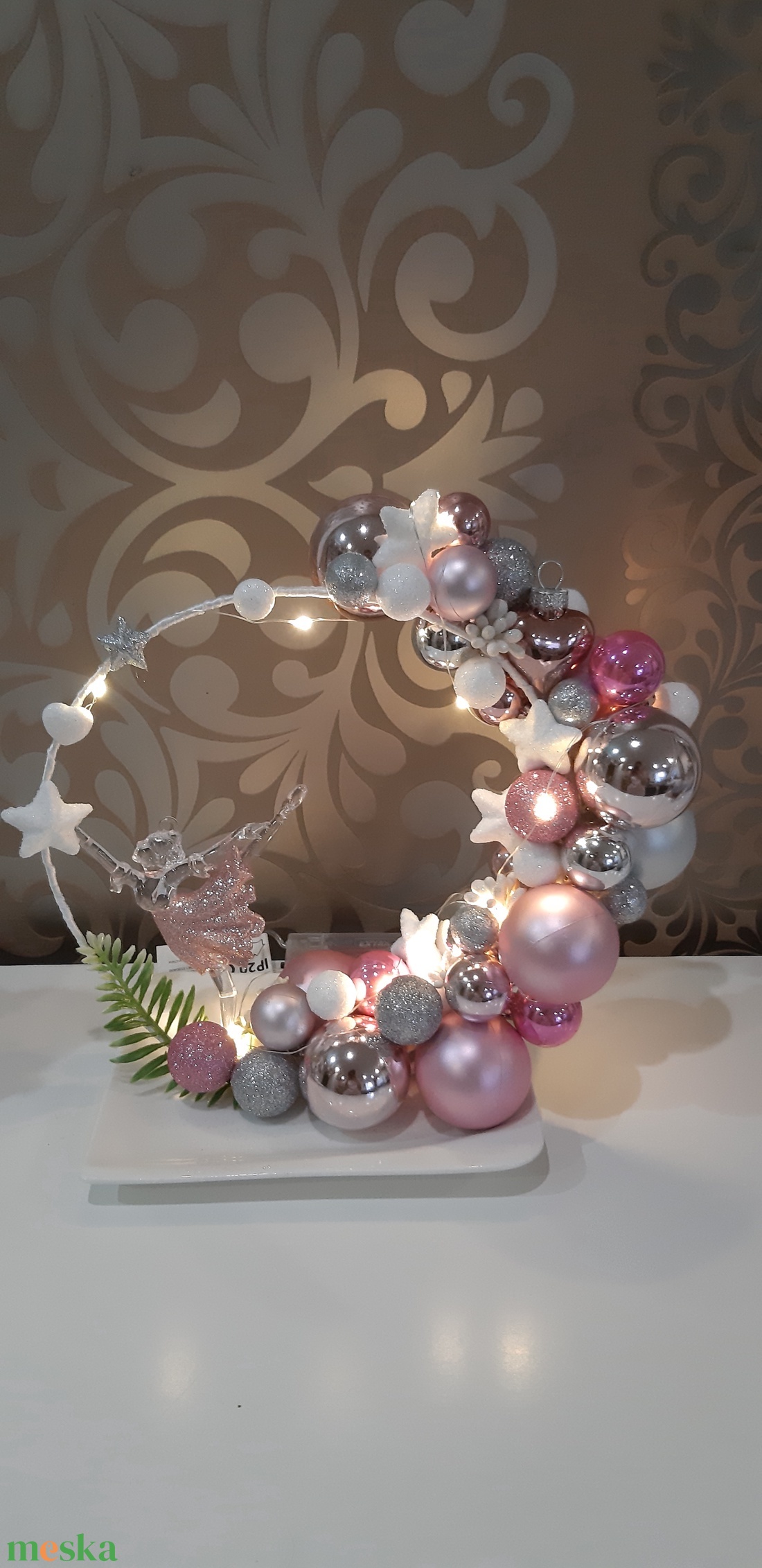 Karácsonyi asztaldísz rosegold - karácsony - karácsonyi lakásdekoráció - ünnepi asztaldekoráció - Meska.hu Karácsonyi asztaldísz rosegold - karácsony - karácsonyi lakásdekoráció - ünnepi asztaldekoráció - Meska.hu