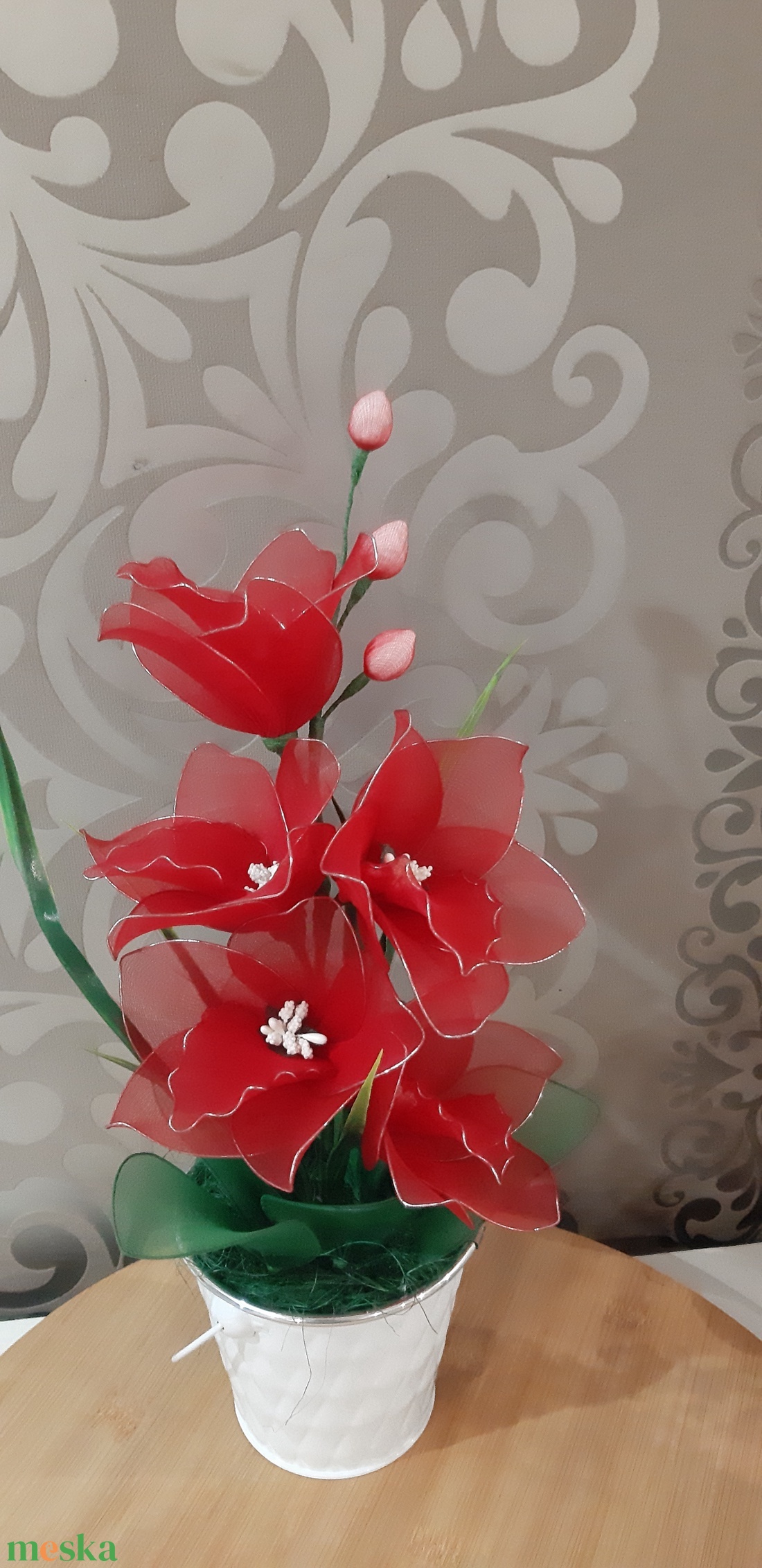 Harisnya fantázia virág - otthon & életmód - dekoráció - virágdísz és tartó - csokor & virágdísz - Meska.hu Harisnya fantázia virág - otthon & életmód - dekoráció - virágdísz és tartó - csokor & virágdísz - Meska.hu