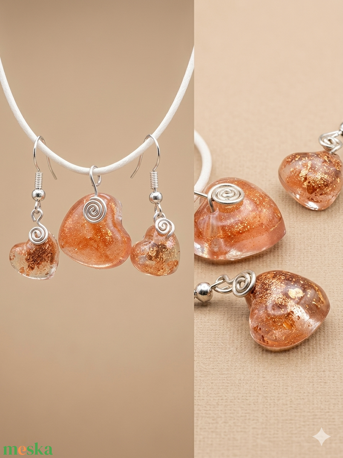 Arany Csillogás �kszer Szett - ékszer - ékszerszett - Meska.hu