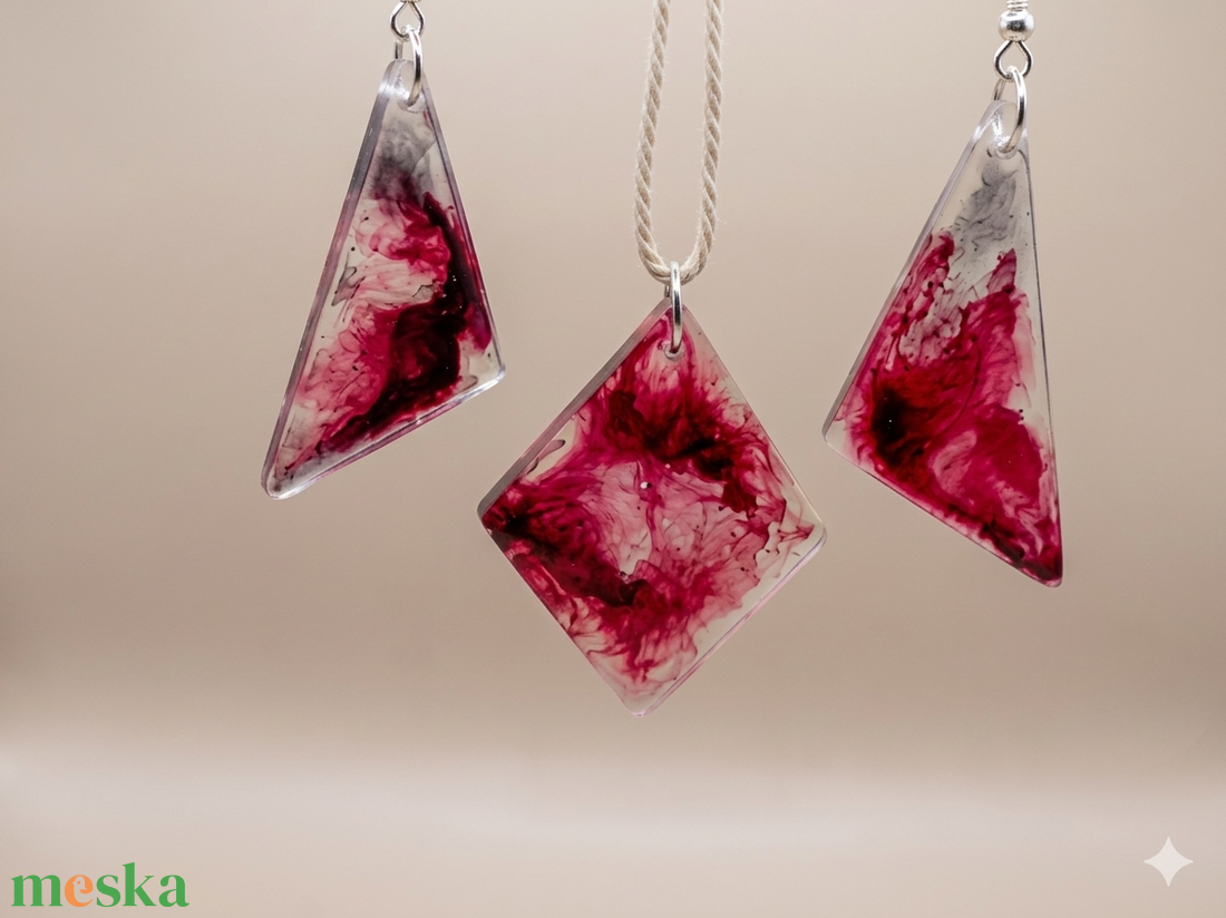 Triangulum �kszerszett - ékszer - ékszerszett - Meska.hu