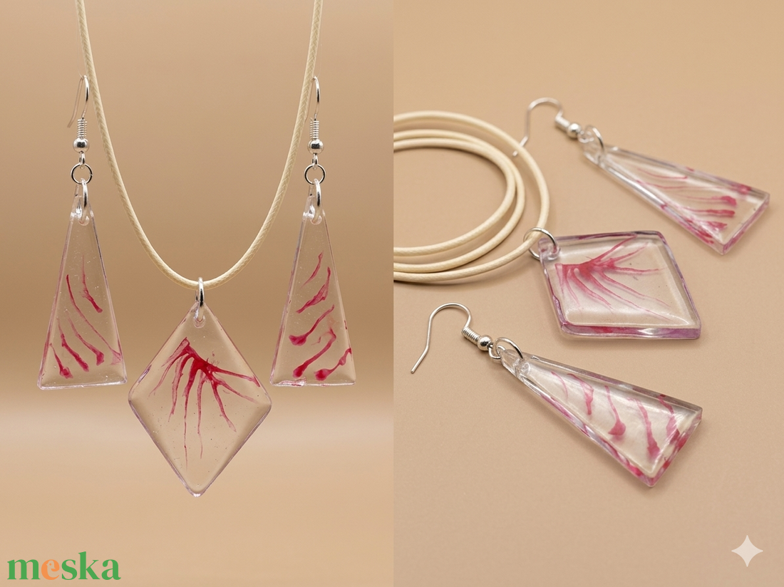 Rombusz �kszerszett - ékszer - ékszerszett - Meska.hu