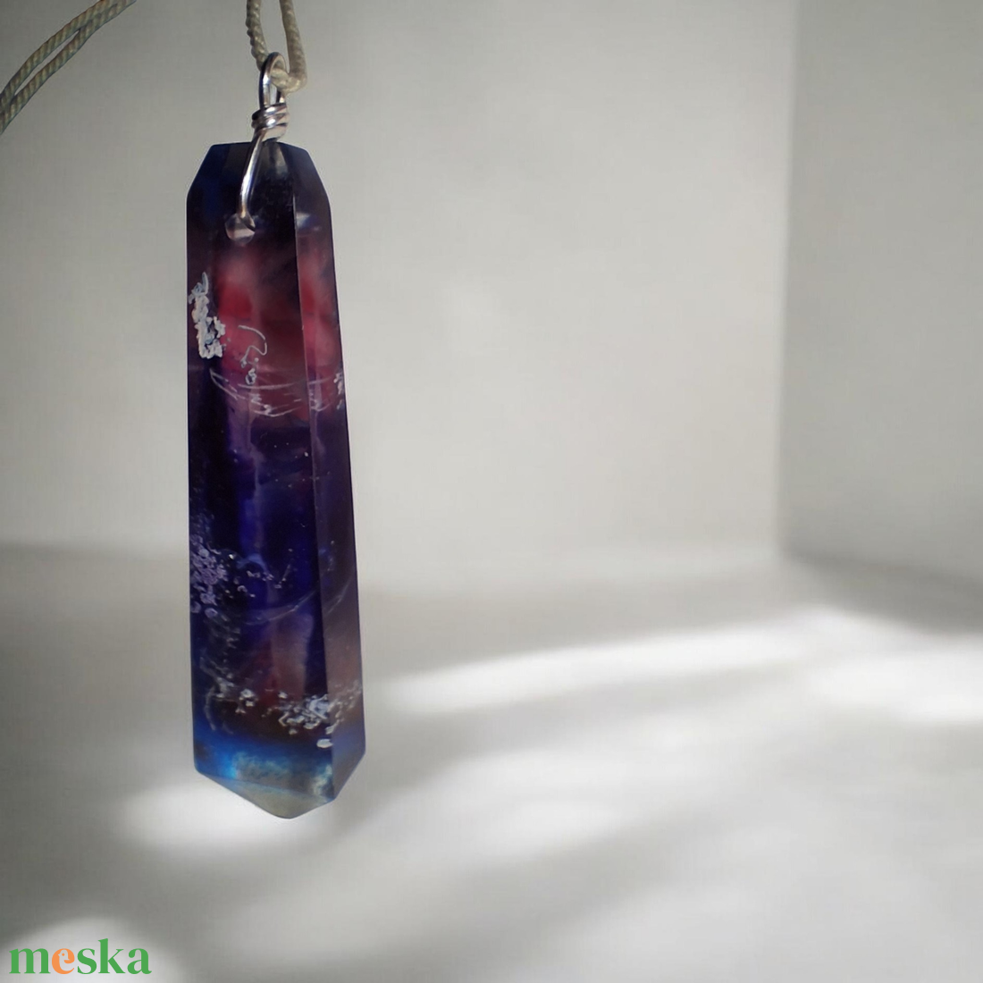  Kristálytiszta Galaxis Medál - ékszer - nyaklánc - medál - Meska.hu