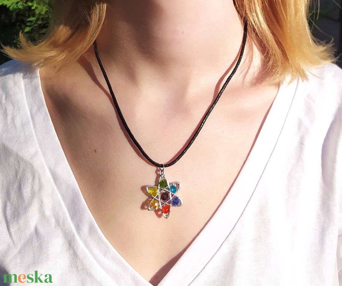 Atom-csakra medál  - ékszer - nyaklánc - medál - Meska.hu