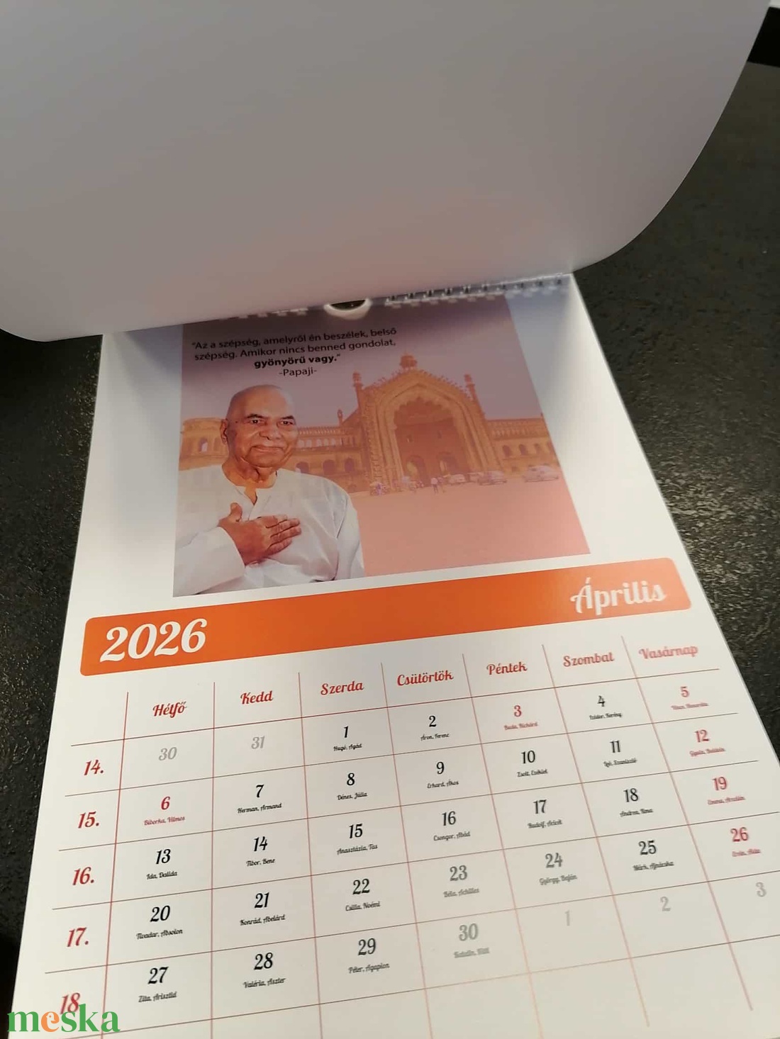 Guru Naptár, jóga, yoga calendar, 2026 év  - művészet - grafika & illusztráció - digitális - Meska.hu