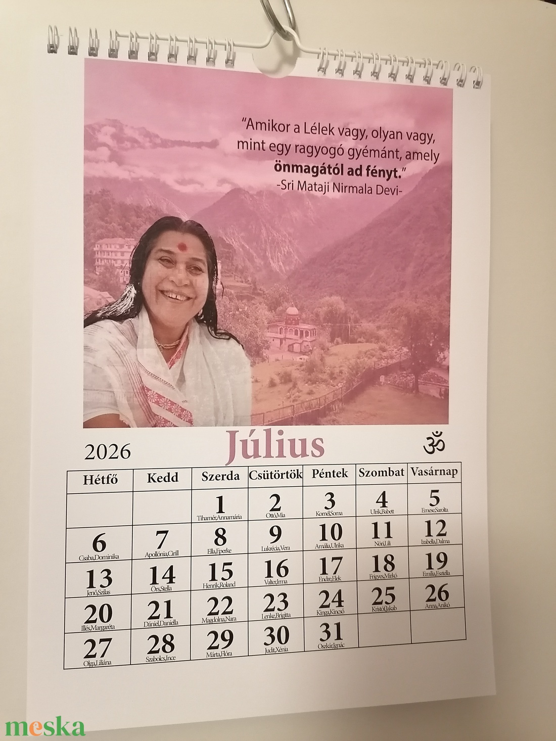 Guru Naptár, jóga, yoga calendar, 2026 év  - művészet - grafika & illusztráció - digitális - Meska.hu