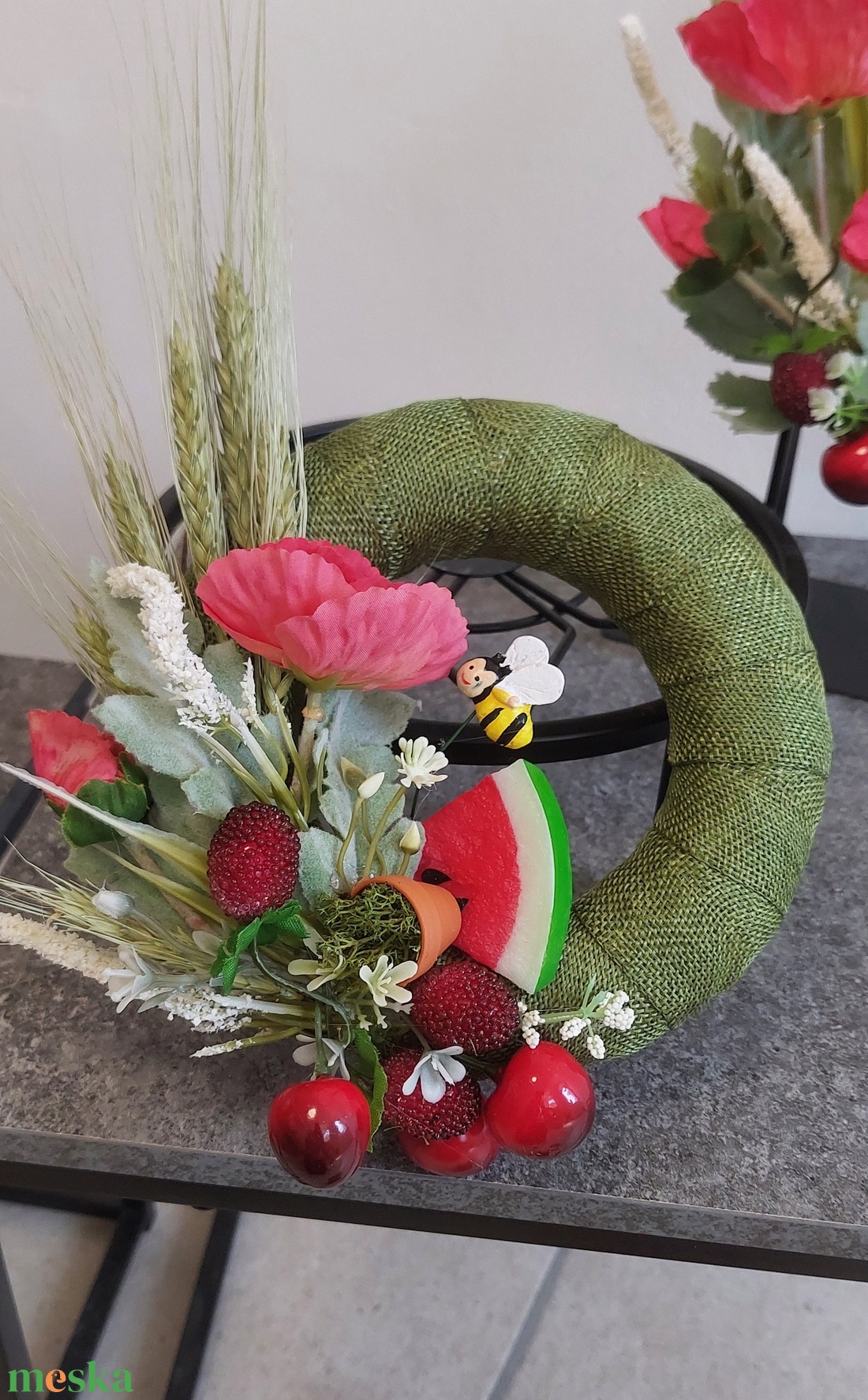 Pipacsos kopogtató - otthon & életmód - dekoráció - ajtó- és ablak dekoráció - ablakmatrica - Meska.hu