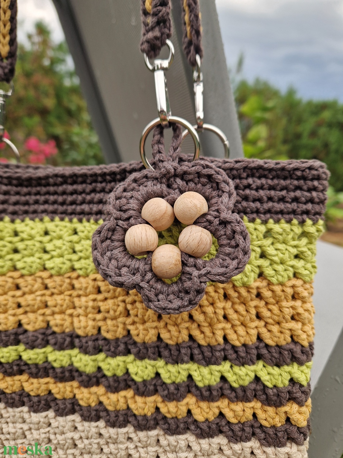 Tavaszi boho táska - táska & tok - bevásárlás & shopper táska - kenyeres zsák - Meska.hu