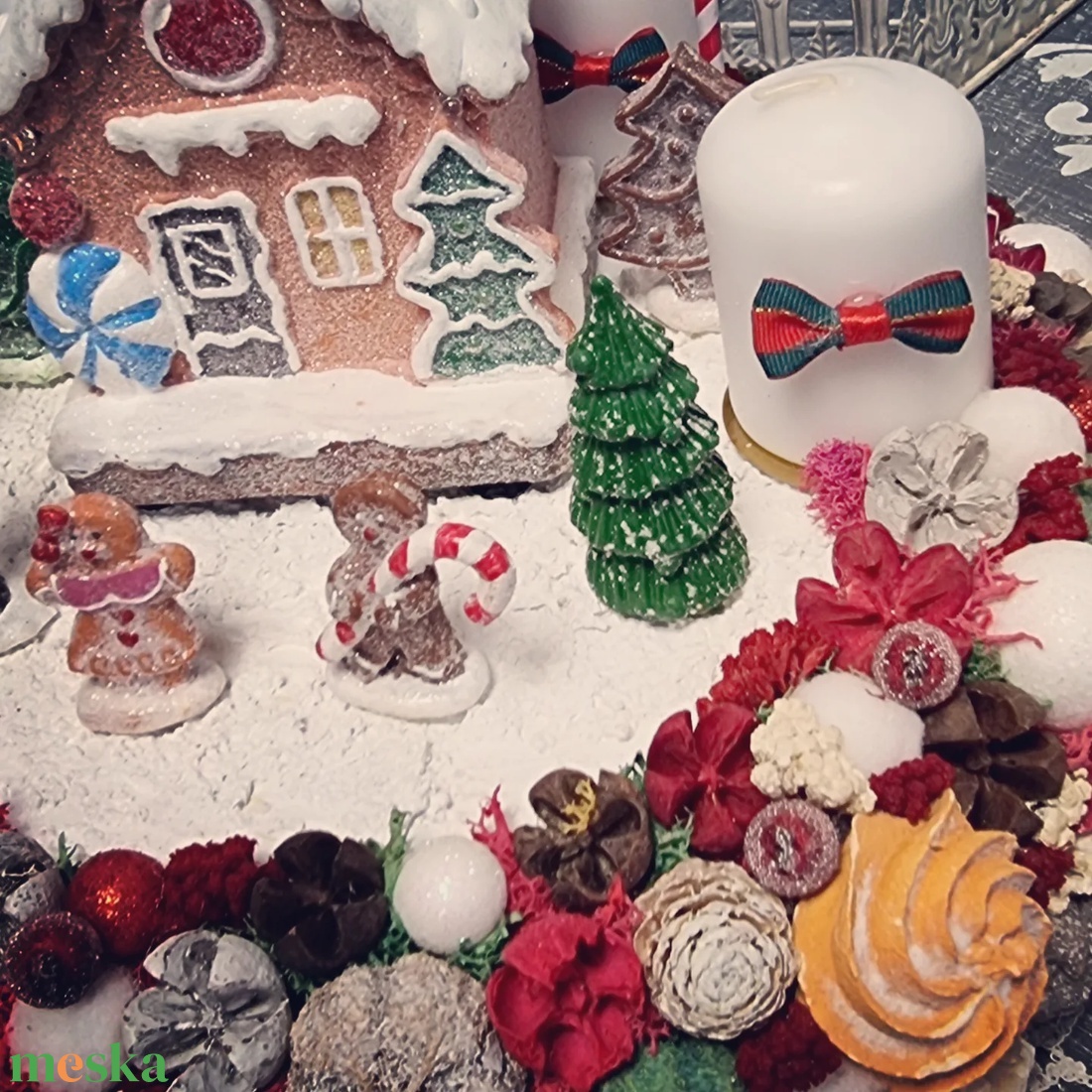 Mézeskalács adventi koszorú - karácsony - adventi díszek - adventi asztaldísz - Meska.hu Mézeskalács adventi koszorú - karácsony - adventi díszek - adventi asztaldísz - Meska.hu