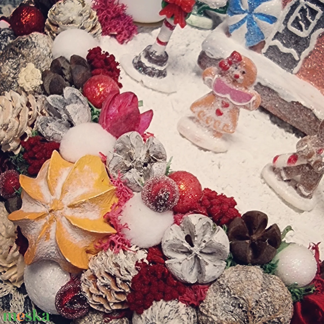 Mézeskalács adventi koszorú - karácsony - adventi díszek - adventi asztaldísz - Meska.hu Mézeskalács adventi koszorú - karácsony - adventi díszek - adventi asztaldísz - Meska.hu