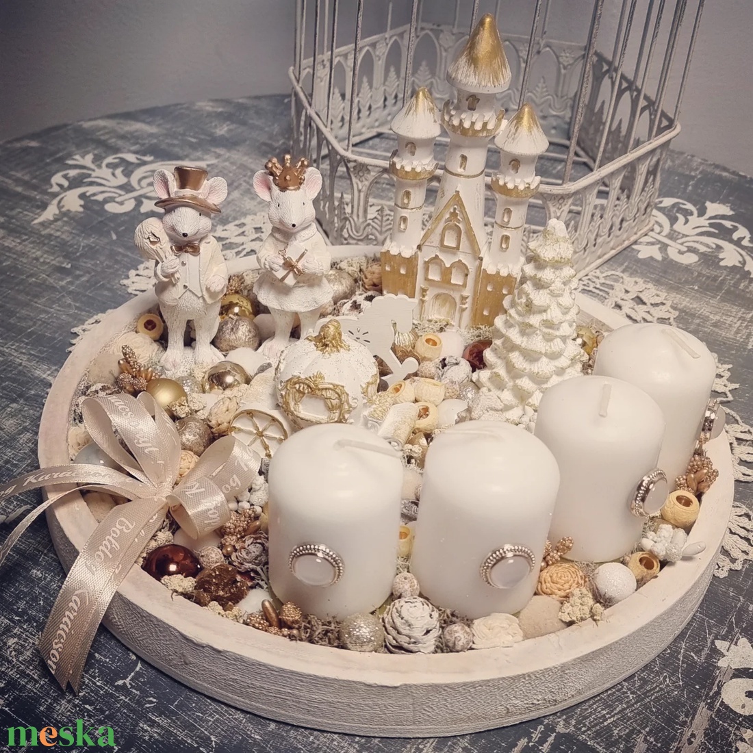 Kisegeres adventi tálca - karácsony - adventi díszek - adventi asztaldísz - Meska.hu Kisegeres adventi tálca - karácsony - adventi díszek - adventi asztaldísz - Meska.hu