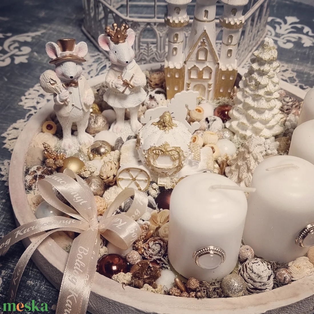 Kisegeres adventi tálca - karácsony - adventi díszek - adventi asztaldísz - Meska.hu Kisegeres adventi tálca - karácsony - adventi díszek - adventi asztaldísz - Meska.hu
