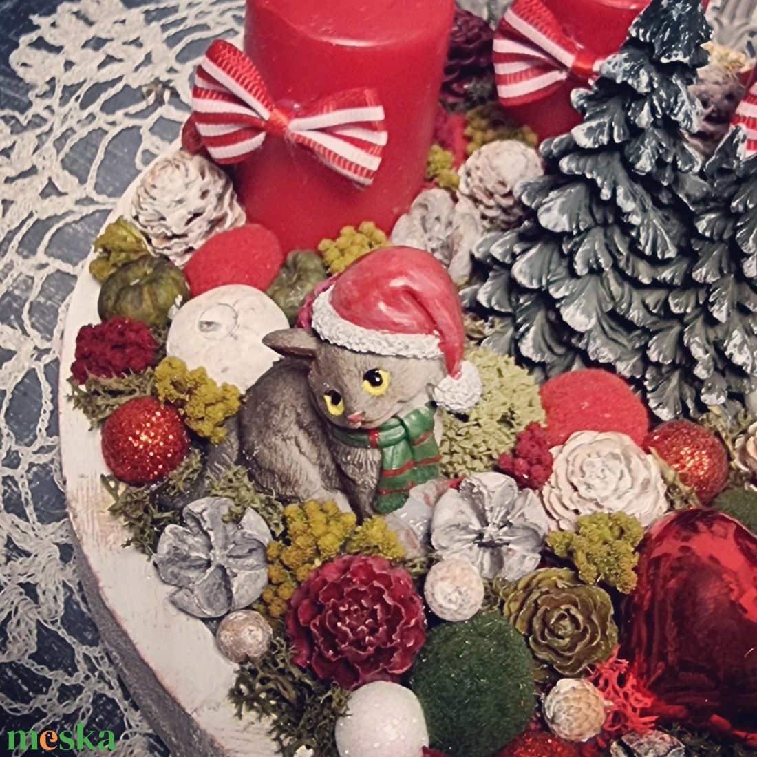 Cicás adventi tálca - karácsony - adventi díszek - adventi gyertyadíszek és koszorúdíszek - Meska.hu Cicás adventi tálca - karácsony - adventi díszek - adventi gyertyadíszek és koszorúdíszek - Meska.hu