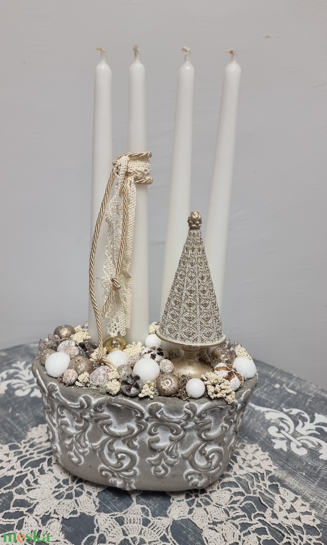 Adventi tál - karácsony - adventi díszek - adventi asztaldísz - Meska.hu Adventi tál - karácsony - adventi díszek - adventi asztaldísz - Meska.hu