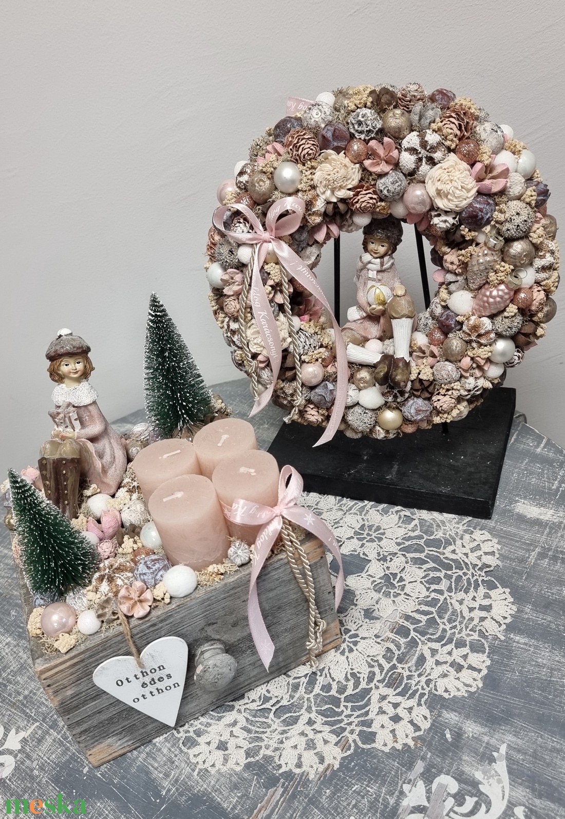 Adventi szett - karácsony - adventi díszek - adventi asztaldísz - Meska.hu Adventi szett - karácsony - adventi díszek - adventi asztaldísz - Meska.hu