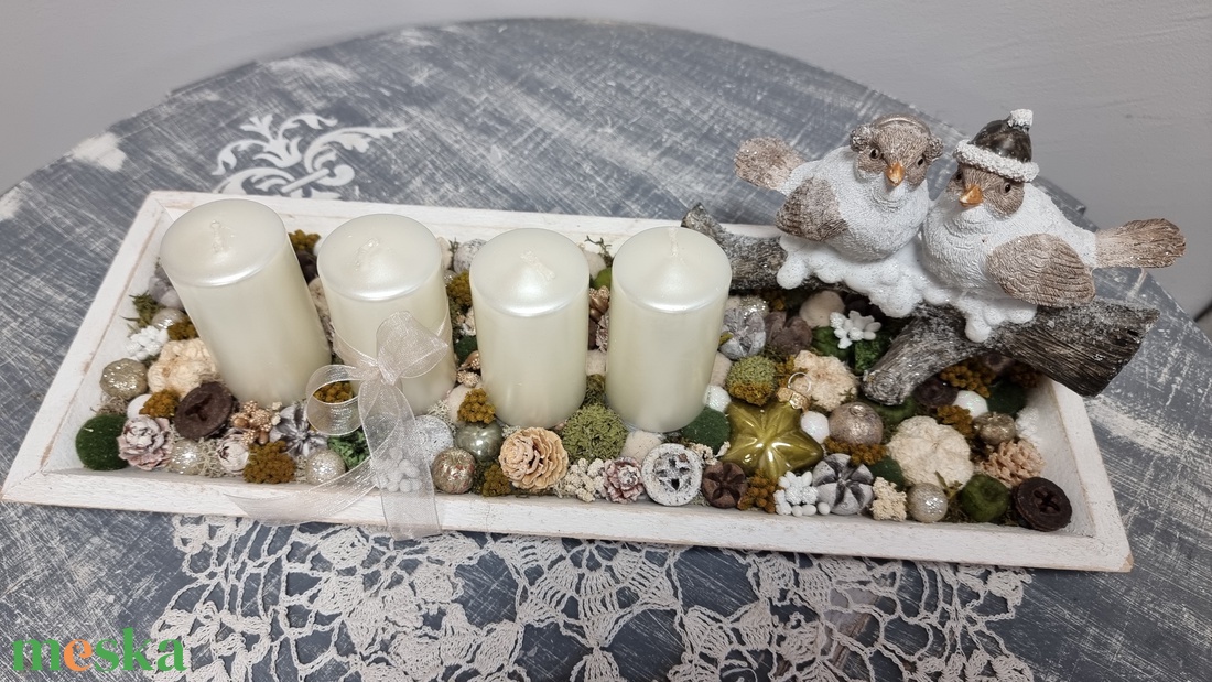 Adventi tálcás dekoráció - karácsony - adventi díszek - adventi koszorú - Meska.hu Adventi tálcás dekoráció - karácsony - adventi díszek - adventi koszorú - Meska.hu
