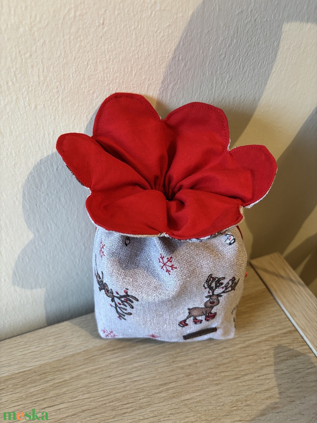 Mikulásvirág - karácsony - mikulás - mikulás zsák - Meska.hu