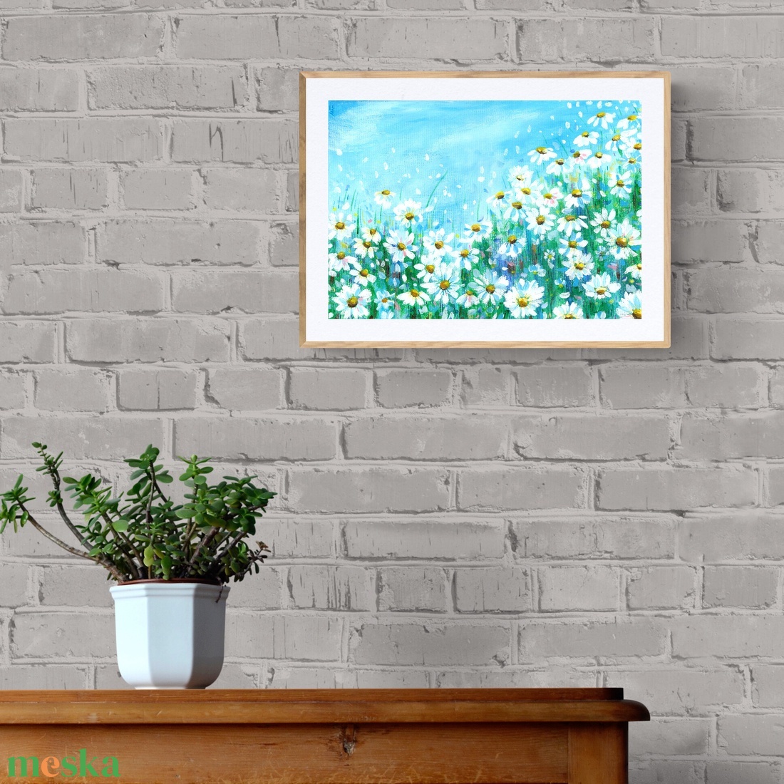 Százszorszépmező festmény, Art print eredeti festményem alapján, különböző méretek, modern otthoni dekor - otthon & életmód - dekoráció - kép & falikép - kép & falikép - Meska.hu Százszorszépmező festmény, Art print eredeti festményem alapján, különböző méretek, modern otthoni dekor - otthon & életmód - dekoráció - kép & falikép - kép & falikép - Meska.hu