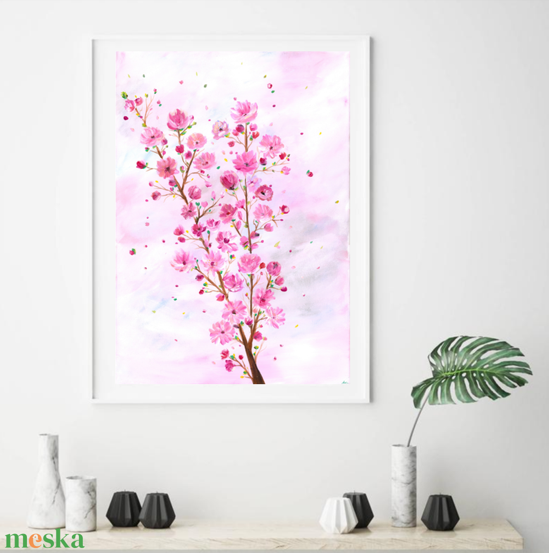 Kedves szellő, rózsaszín virágos festmény - eredeti festményem art print változata, választható méretben.Limitált kiadás - otthon & lakás - dekoráció - kép & falikép - művészi nyomat - Meska.hu Kedves szellő, rózsaszín virágos festmény - eredeti festményem art print változata, választható méretben.Limitált kiadás - otthon & lakás - dekoráció - kép & falikép - művészi nyomat - Meska.hu