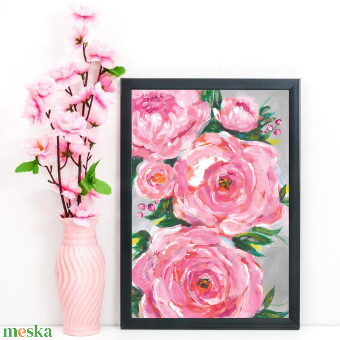 Pink rózsás festmény csodás romantikus színekben - eredeti festményem art print változata. Limitált kiadás - otthon & lakás - dekoráció - kép & falikép - művészi nyomat - Meska.hu Pink rózsás festmény csodás romantikus színekben - eredeti festményem art print változata. Limitált kiadás - otthon & lakás - dekoráció - kép & falikép - művészi nyomat - Meska.hu