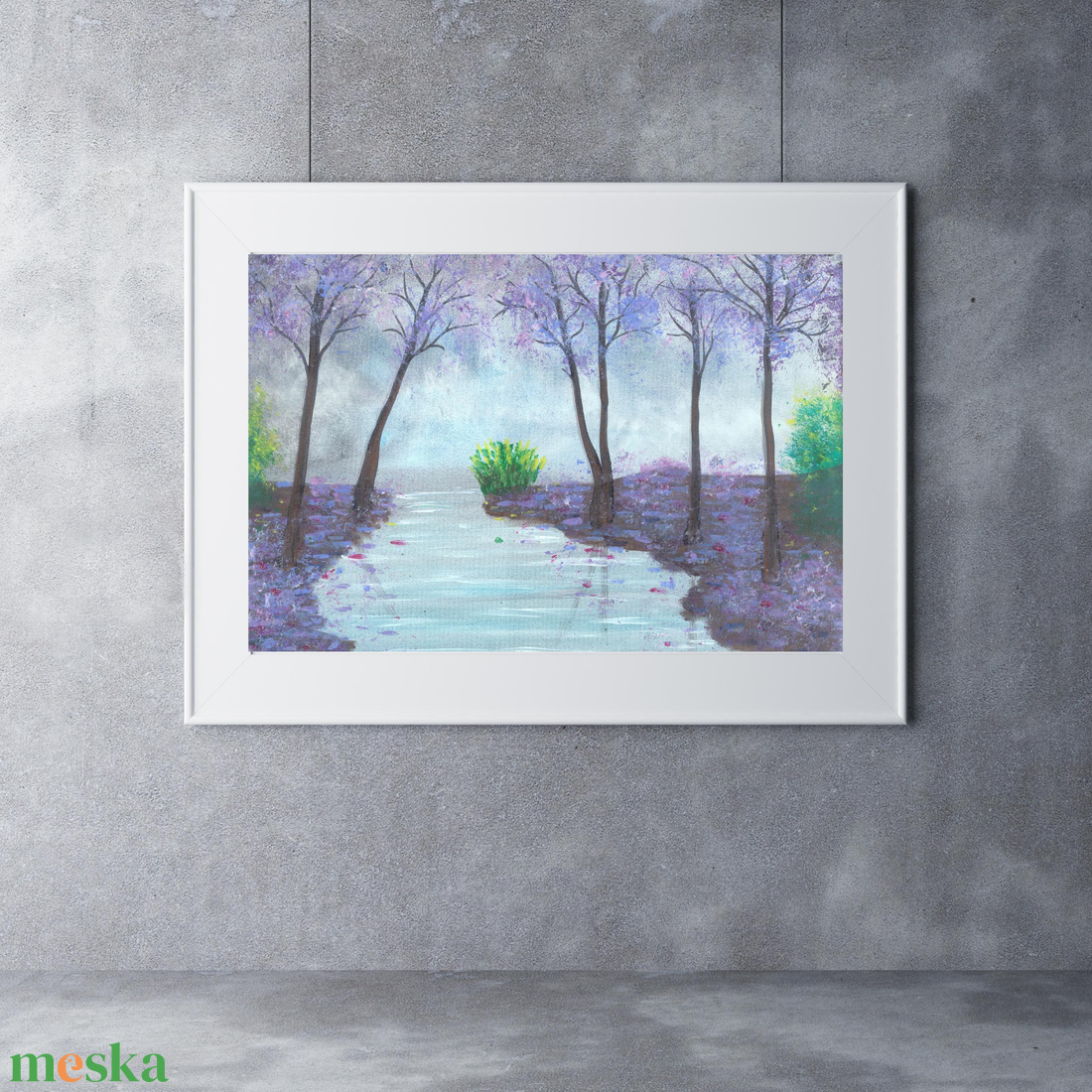 'Vintage csend' festmény lila elvarázsolt erdei táj - eredeti festményem art print változata, limitált kiadás - otthon & életmód - dekoráció - kép & falikép - kép & falikép - Meska.hu 'Vintage csend' festmény lila elvarázsolt erdei táj - eredeti festményem art print változata, limitált kiadás - otthon & életmód - dekoráció - kép & falikép - kép & falikép - Meska.hu