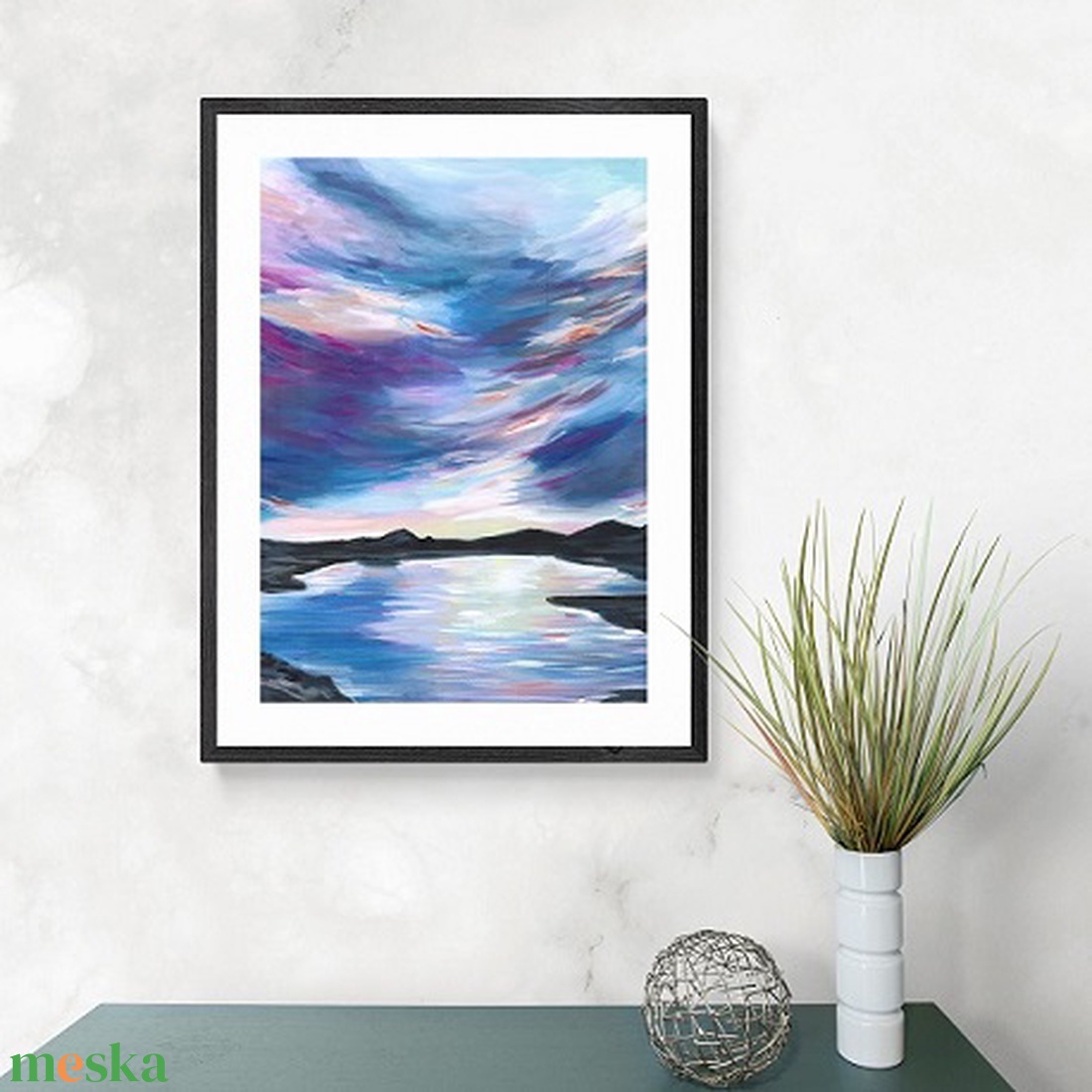 Modern vízpart az éjszakában tájkép festmény - eredeti festményem art print változata. Limitált kiadás - otthon & lakás - dekoráció - kép & falikép - művészi nyomat - Meska.hu Modern vízpart az éjszakában tájkép festmény - eredeti festményem art print változata. Limitált kiadás - otthon & lakás - dekoráció - kép & falikép - művészi nyomat - Meska.hu