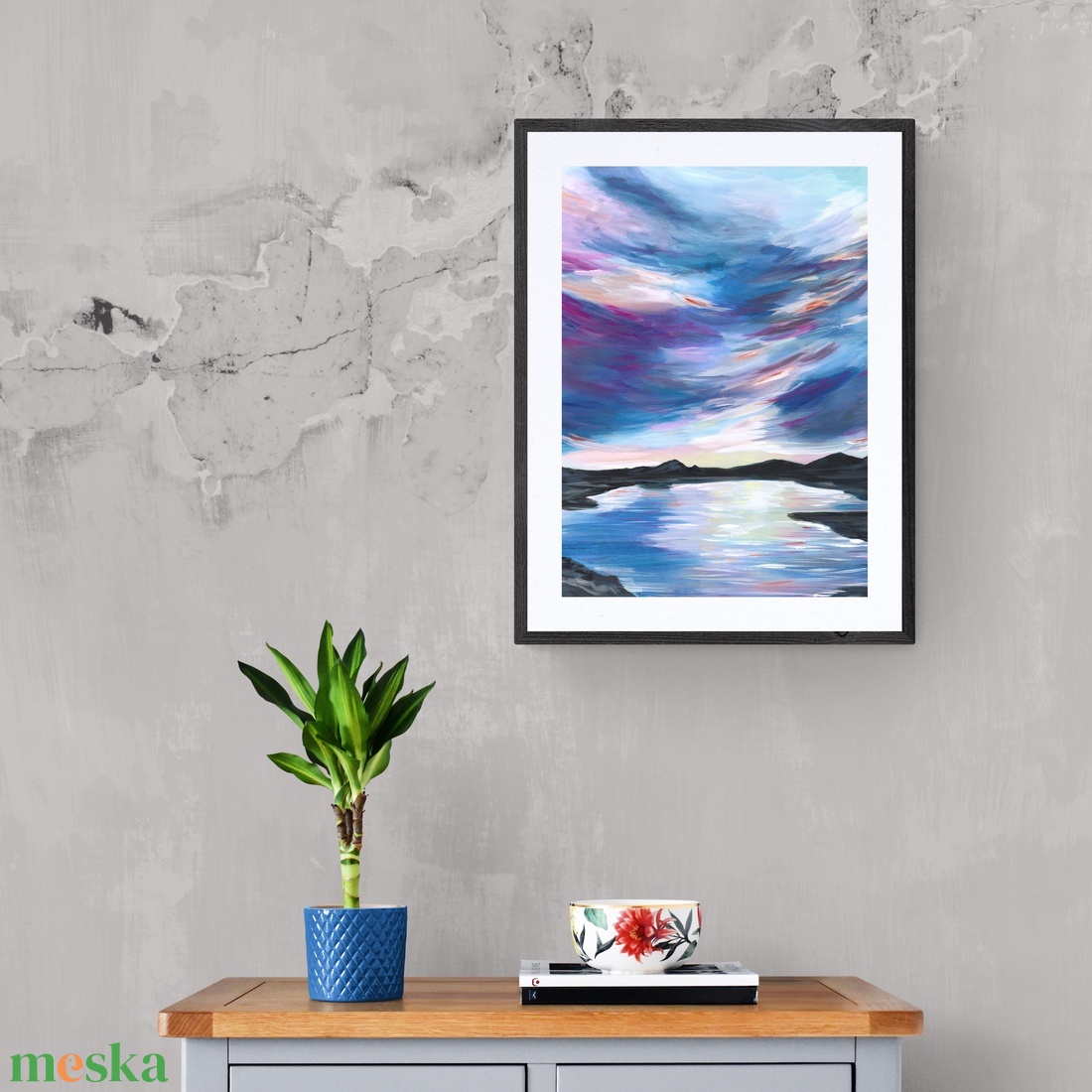 Modern vízpart az éjszakában tájkép festmény - eredeti festményem art print változata. Limitált kiadás - otthon & lakás - dekoráció - kép & falikép - művészi nyomat - Meska.hu Modern vízpart az éjszakában tájkép festmény - eredeti festményem art print változata. Limitált kiadás - otthon & lakás - dekoráció - kép & falikép - művészi nyomat - Meska.hu