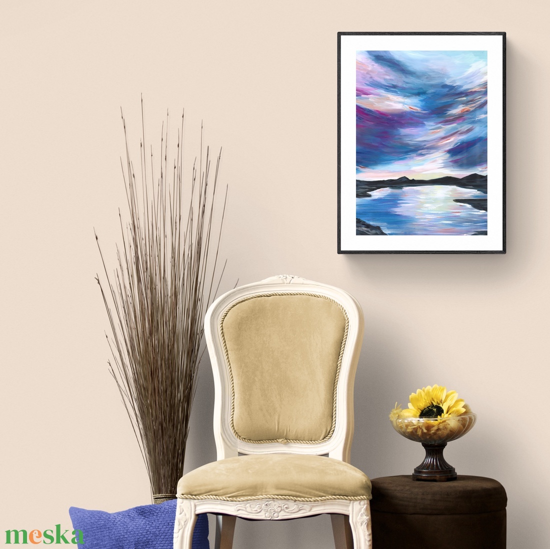 Modern vízpart az éjszakában tájkép festmény - eredeti festményem art print változata. Limitált kiadás - otthon & lakás - dekoráció - kép & falikép - művészi nyomat - Meska.hu Modern vízpart az éjszakában tájkép festmény - eredeti festményem art print változata. Limitált kiadás - otthon & lakás - dekoráció - kép & falikép - művészi nyomat - Meska.hu