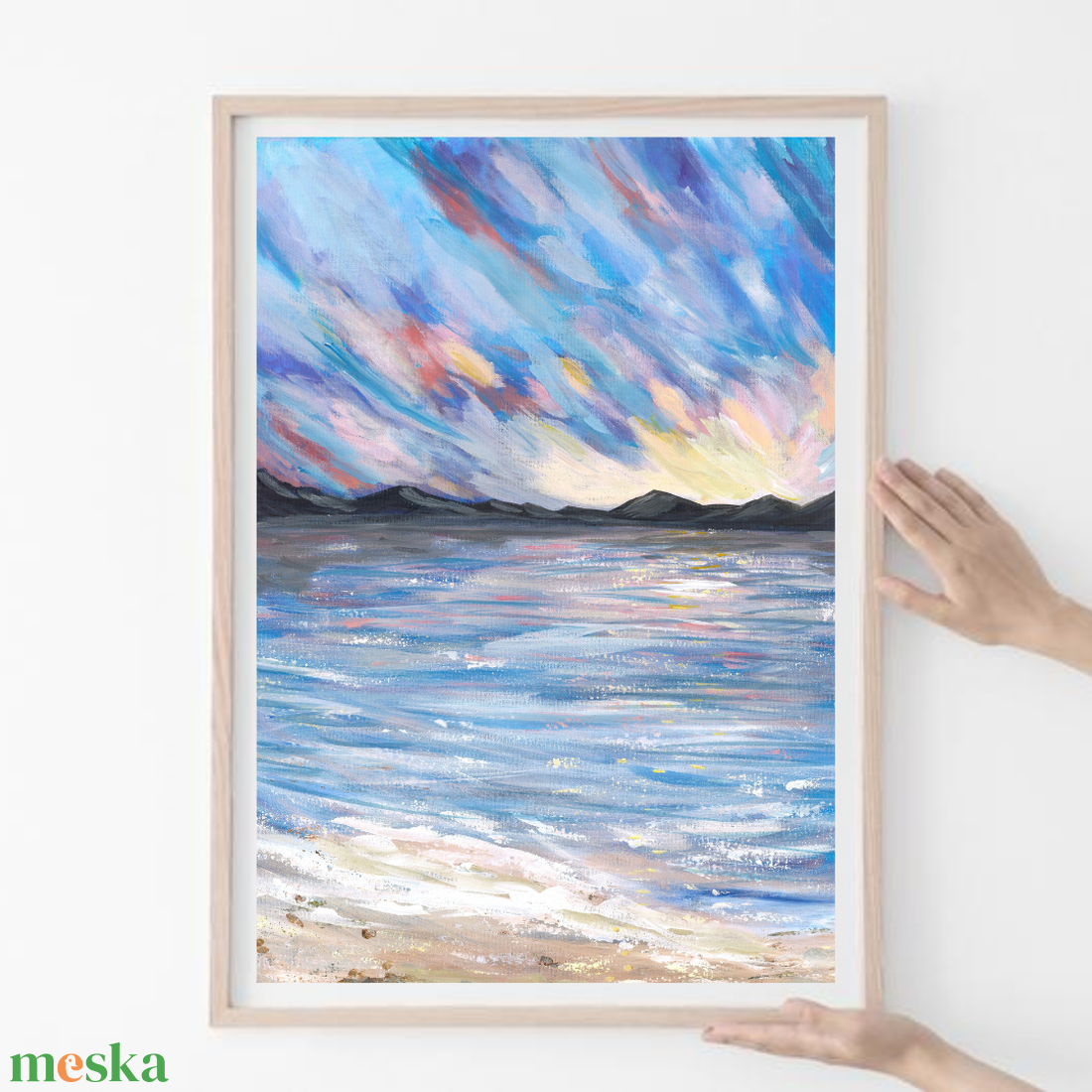 Modern vízpart napfelkeltében tájkép festmény - eredeti festményem art print változata. Limitált kiadás - művészet - grafika & illusztráció - művészi nyomat - Meska.hu Modern vízpart napfelkeltében tájkép festmény - eredeti festményem art print változata. Limitált kiadás - művészet - grafika & illusztráció - művészi nyomat - Meska.hu