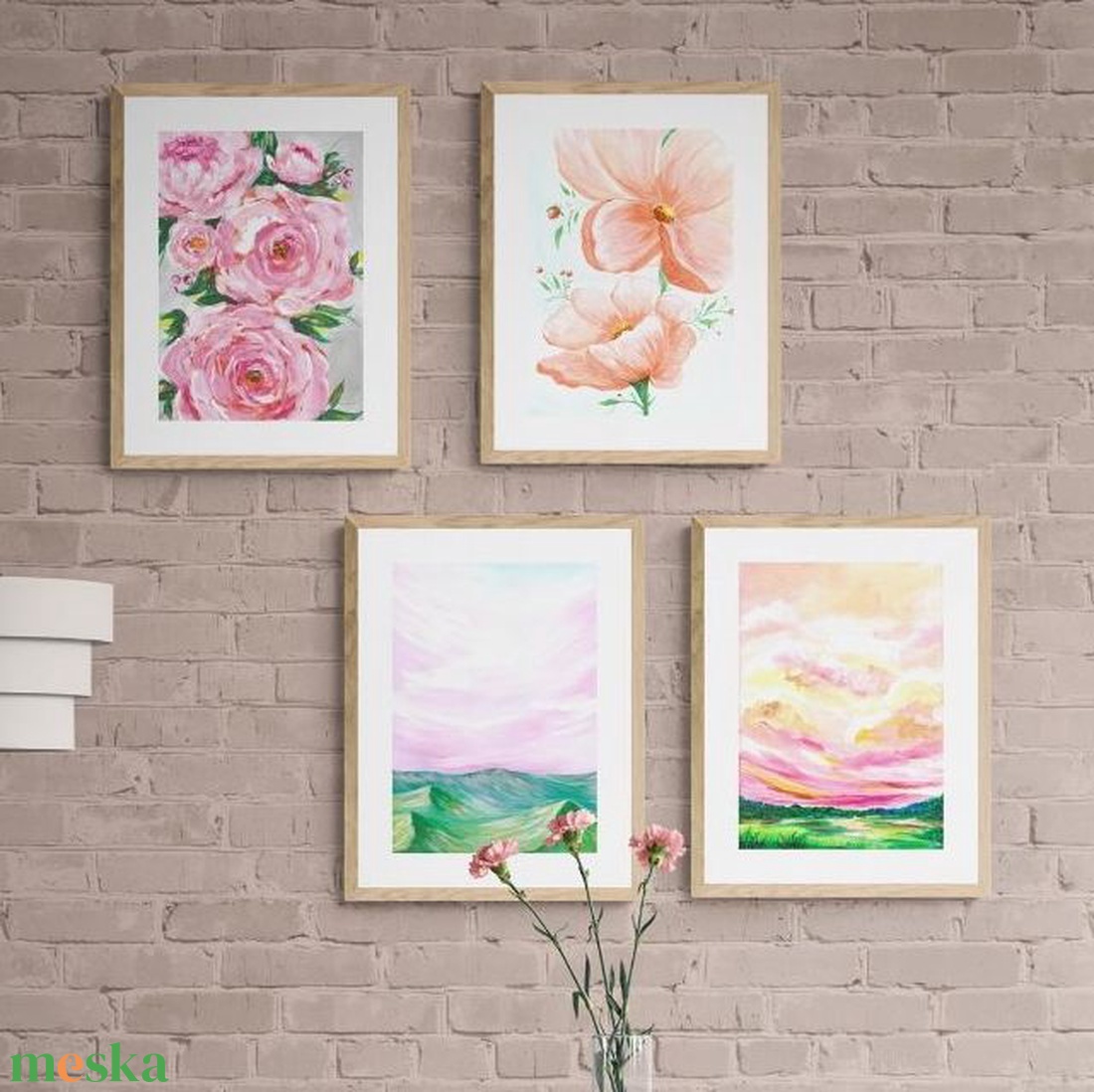 Festmény kollekció - galéria fal szett 4db kép, Művészi art print eredeti festmény alapján,Limitált kiadás ngyenes száll - otthon & életmód - dekoráció - kép & falikép - több részes kép - Meska.hu Festmény kollekció - galéria fal szett 4db kép, Művészi art print eredeti festmény alapján,Limitált kiadás ngyenes száll - otthon & életmód - dekoráció - kép & falikép - több részes kép - Meska.hu