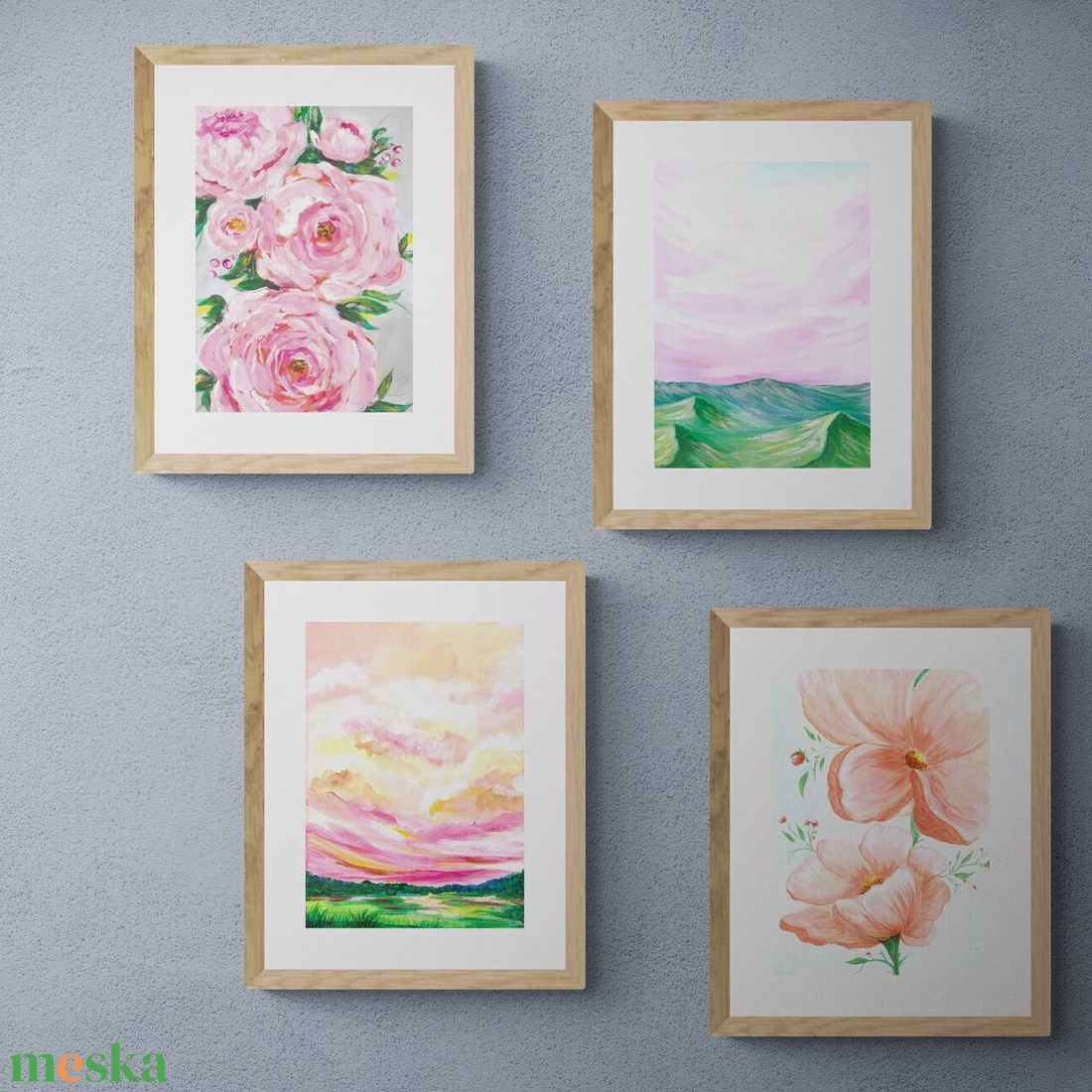 Festmény kollekció - galéria fal szett 4db kép, Művészi art print eredeti festmény alapján,Limitált kiadás ngyenes száll - otthon & életmód - dekoráció - kép & falikép - több részes kép - Meska.hu Festmény kollekció - galéria fal szett 4db kép, Művészi art print eredeti festmény alapján,Limitált kiadás ngyenes száll - otthon & életmód - dekoráció - kép & falikép - több részes kép - Meska.hu