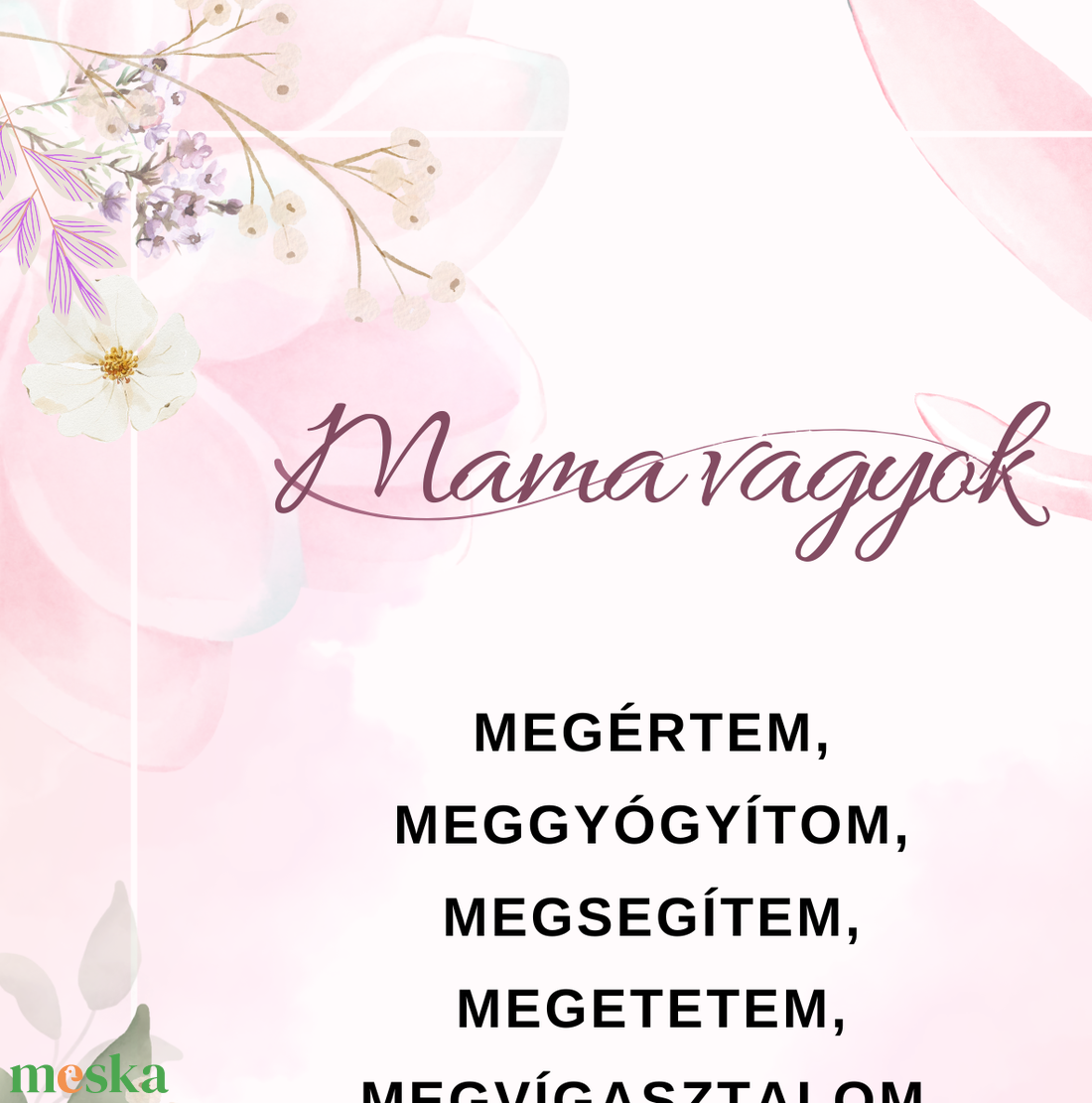 Mama vagyok - Különleges inspirációs festmény nagymamáknak. Saját szöveggel kérhető. Ajándék nagymamának - művészet - grafika & illusztráció - művészi nyomat - Meska.hu Mama vagyok - Különleges inspirációs festmény nagymamáknak. Saját szöveggel kérhető. Ajándék nagymamának - művészet - grafika & illusztráció - művészi nyomat - Meska.hu