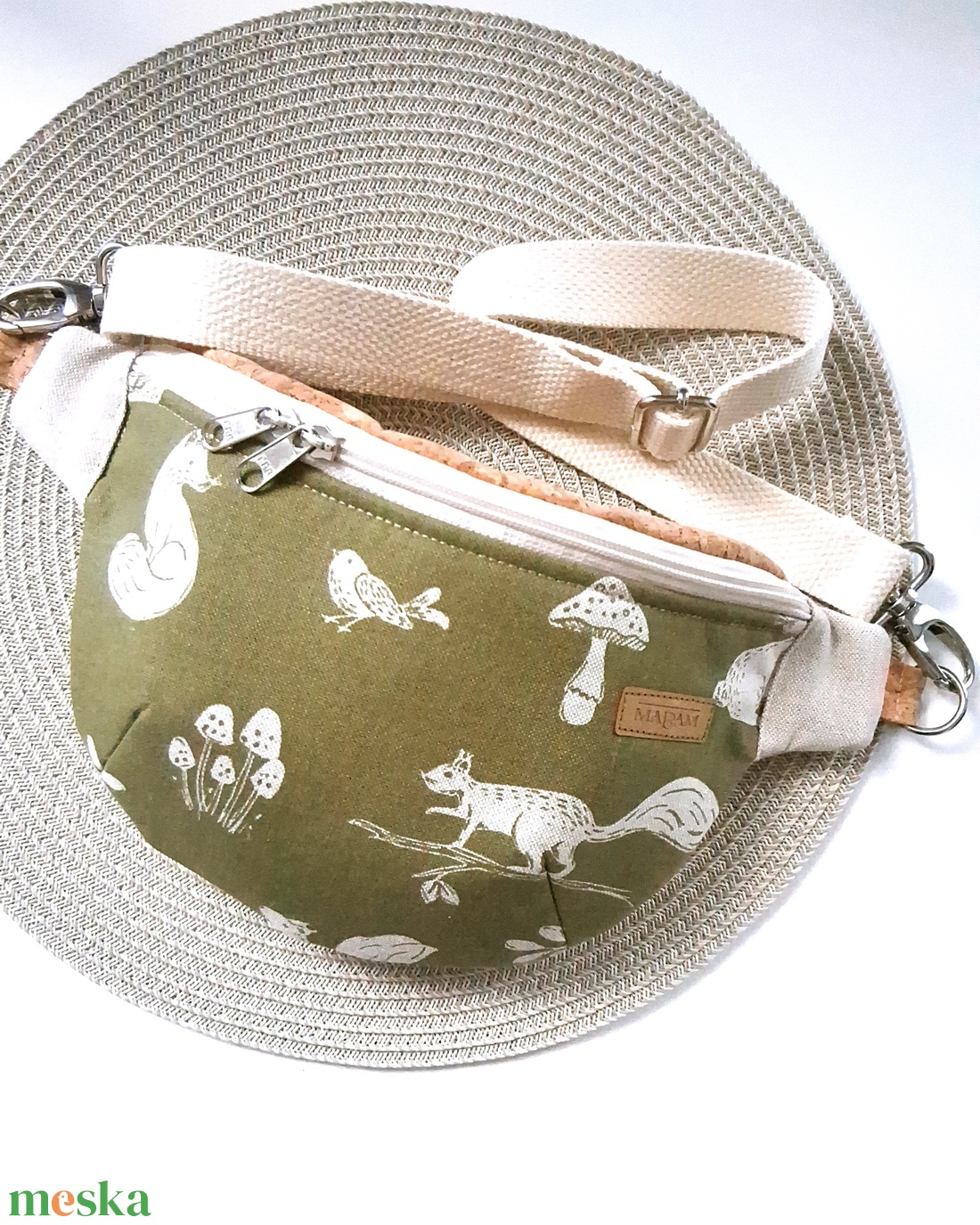Erdőlakók, zöld Övtáska, Kistáska, Crossbody - táska & tok - övtáska - Meska.hu