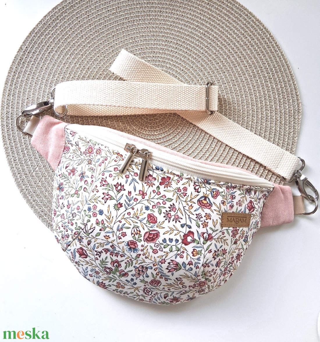 Nyári, apró virágmintás Övtáska, Kistáska, Crossbody  - táska & tok - övtáska - Meska.hu