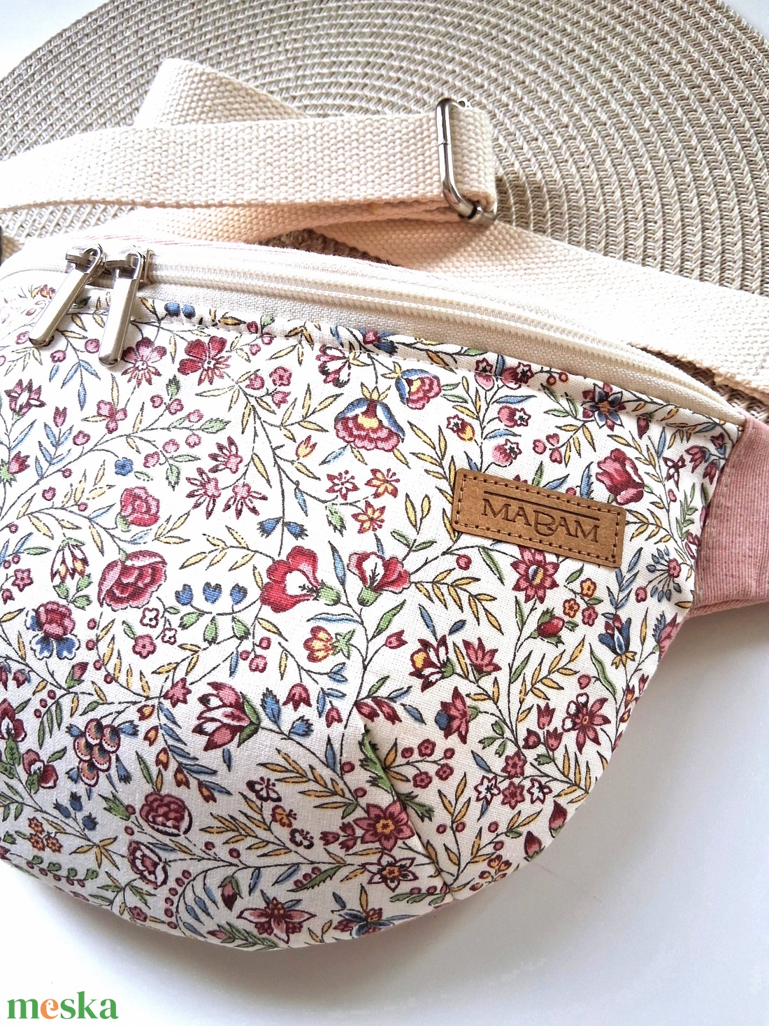 Nyári, apró virágmintás Övtáska, Kistáska, Crossbody  - táska & tok - övtáska - Meska.hu