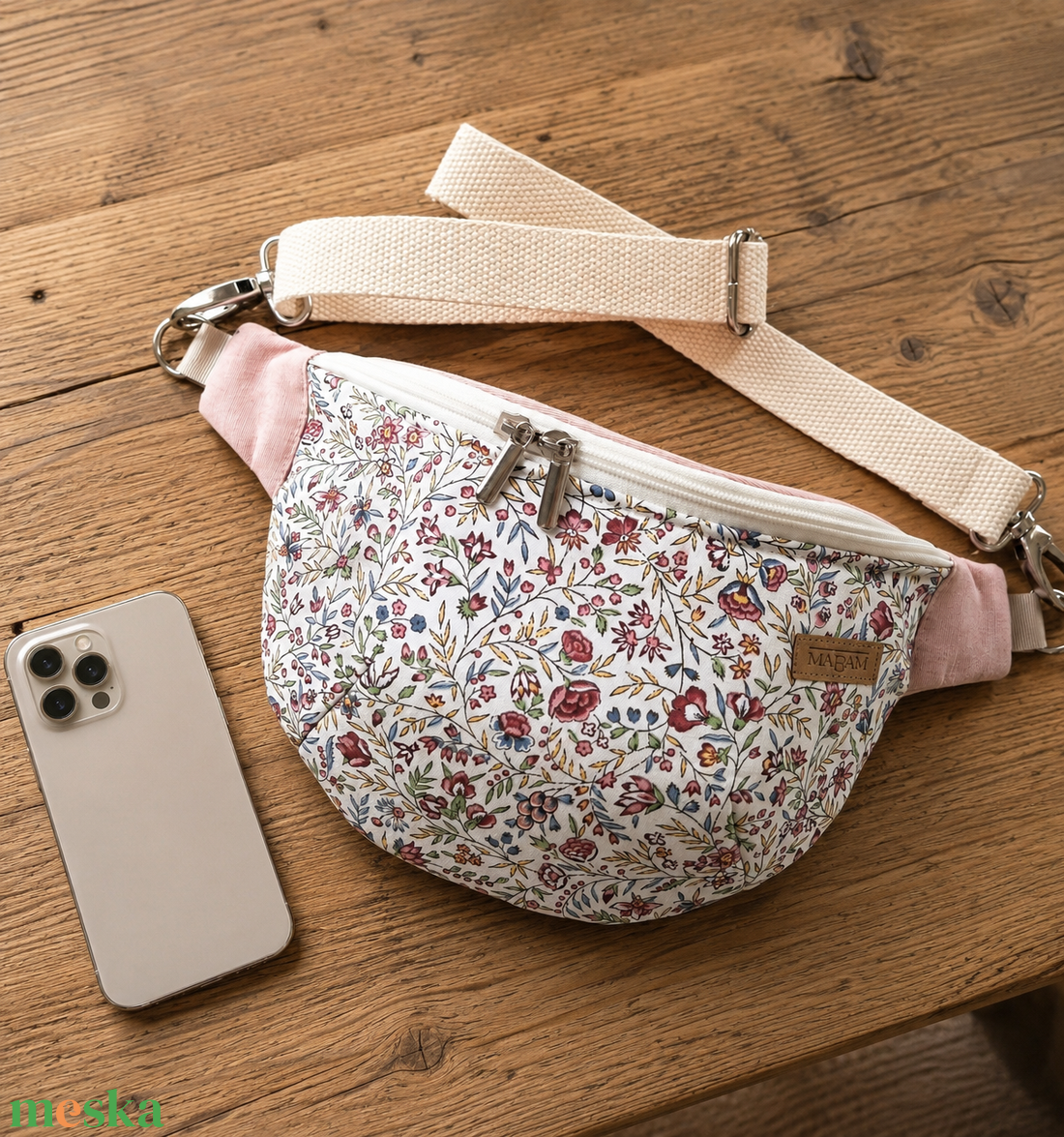 Nyári, apró virágmintás Övtáska, Kistáska, Crossbody  - táska & tok - övtáska - Meska.hu