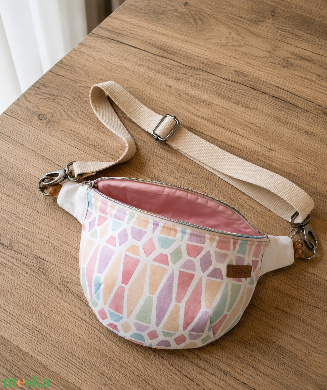 Mozaik mintás Övtáska, Kistáska, Crossbody, pasztell színekben  - táska & tok - övtáska - Meska.hu