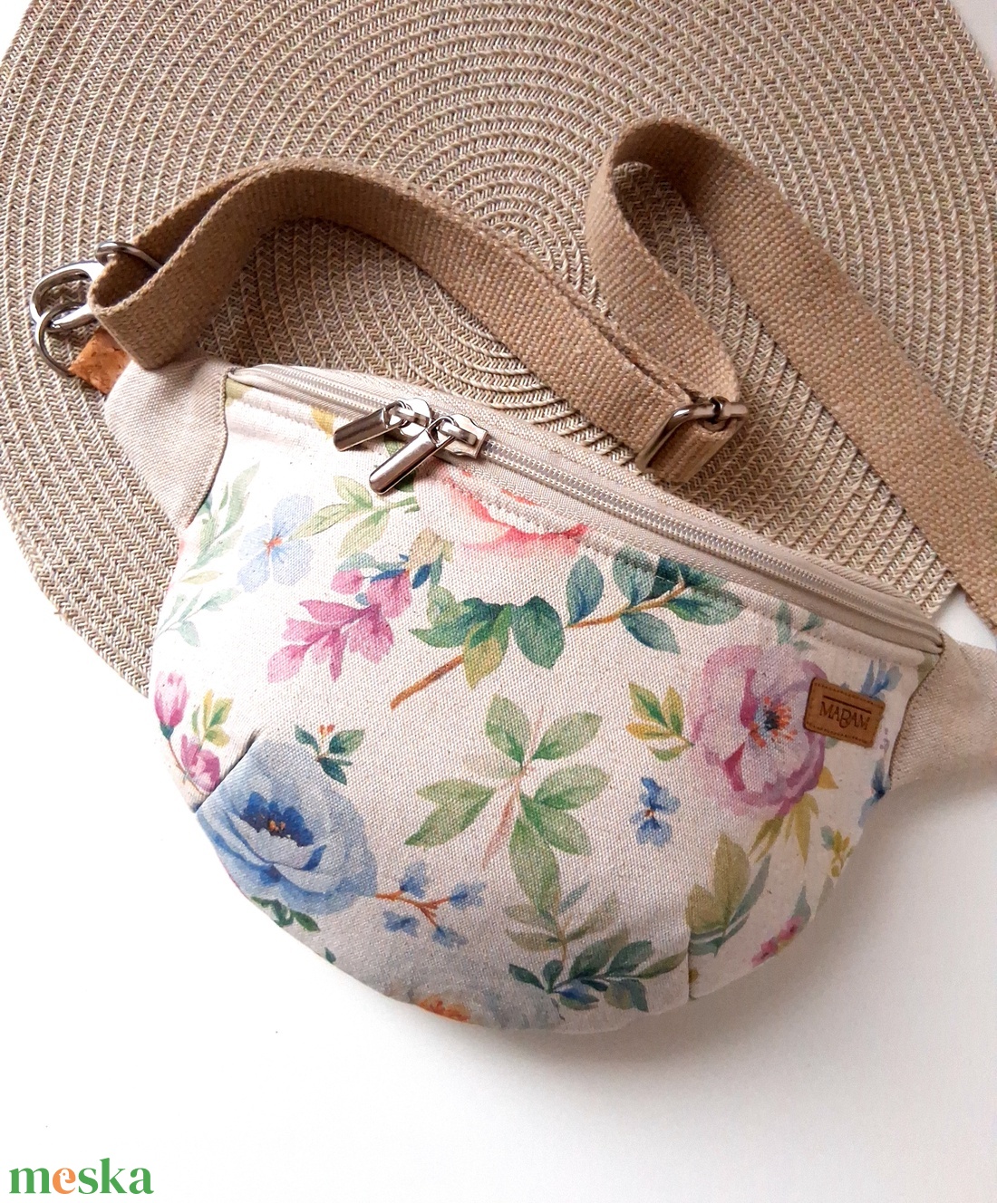 Virágmintás Övtáska, Kistáska, Crossbody - táska & tok - övtáska - Meska.hu