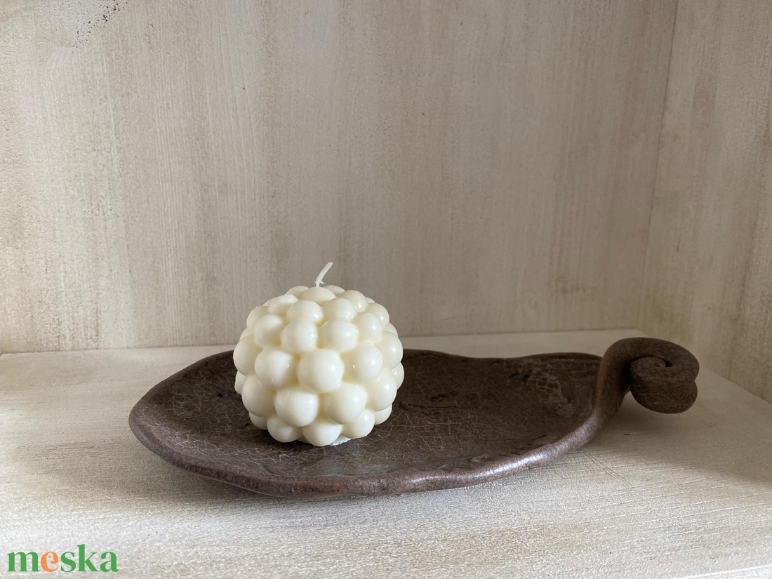 Gömb alakú bubi gyertya - otthon & életmód - gyertya, illat, aroma - gyertya - Meska.hu