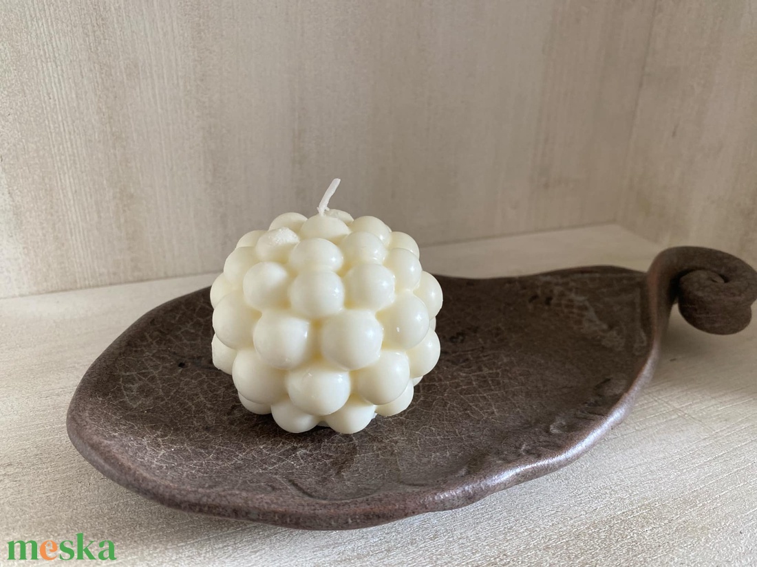 Gömb alakú bubi gyertya - otthon & életmód - gyertya, illat, aroma - gyertya - Meska.hu