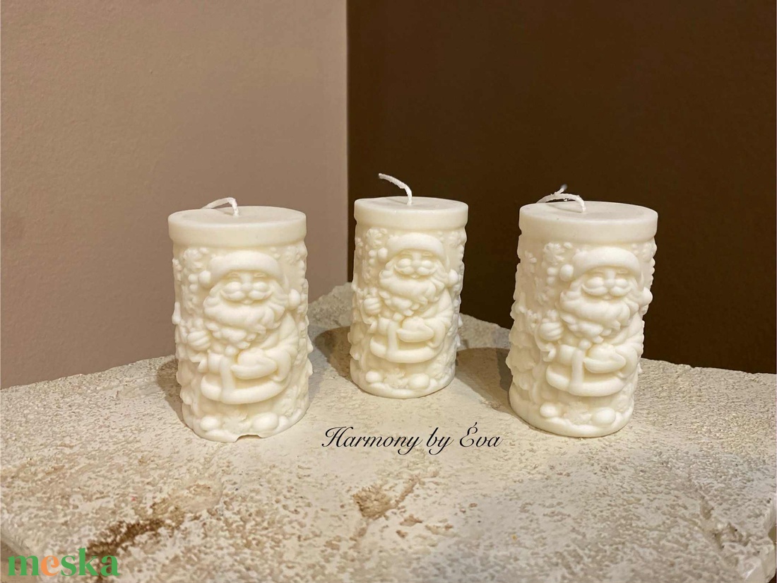 Angyal, télapó, mézesfigura, szarvas, hullám oszlop - esküvő - dekoráció - gyertya & gyertyatartó - Meska.hu