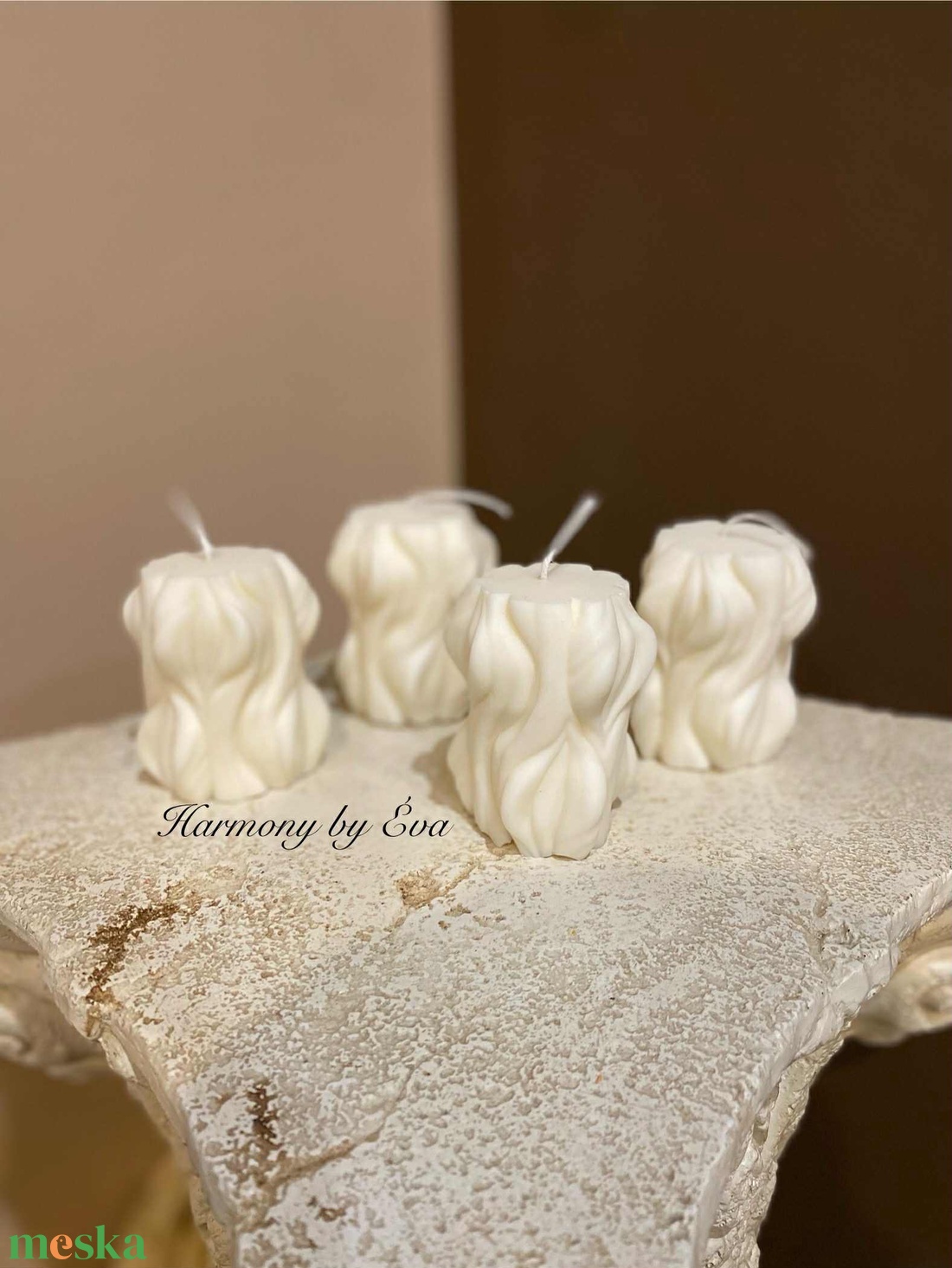Angyal, télapó, mézesfigura, szarvas, hullám oszlop - esküvő - dekoráció - gyertya & gyertyatartó - Meska.hu