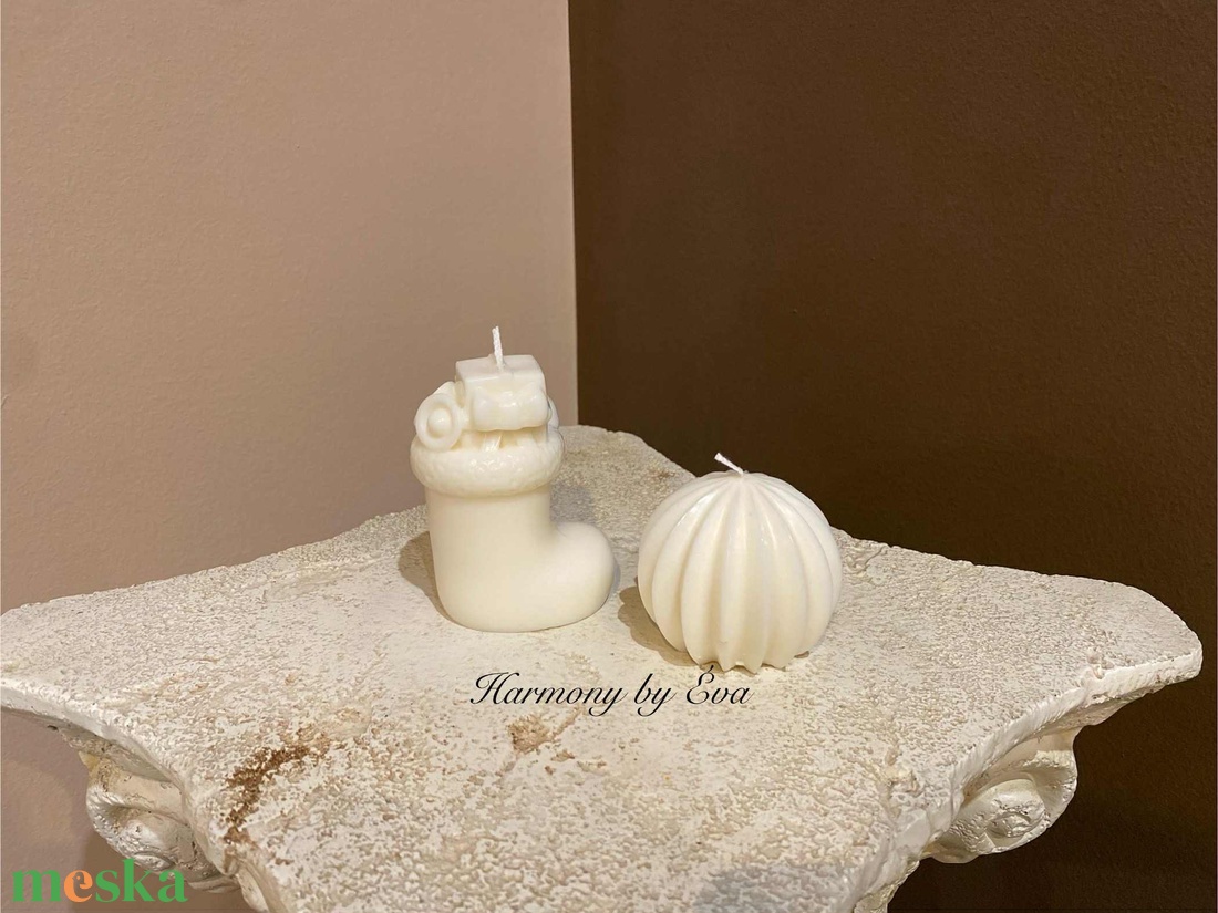 Karácsonyi gyertyák - esküvő - dekoráció - gyertya & gyertyatartó - Meska.hu