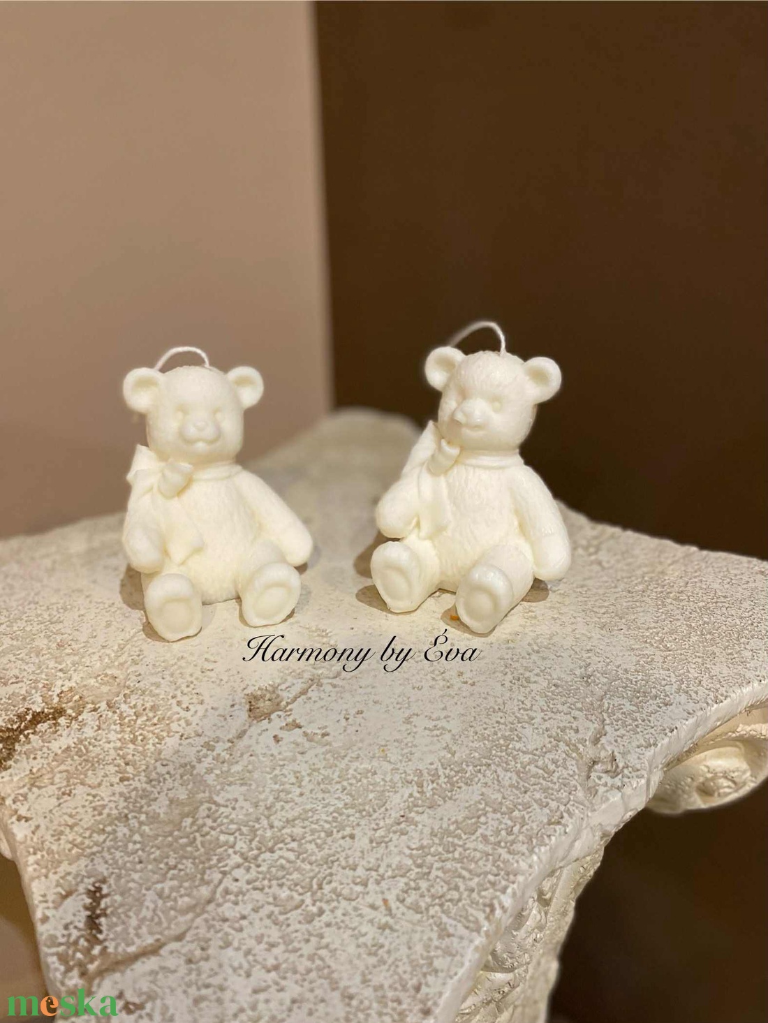 Diótörő, maci, oszlop gyertya, házikók - esküvő - dekoráció - gyertya & gyertyatartó - Meska.hu