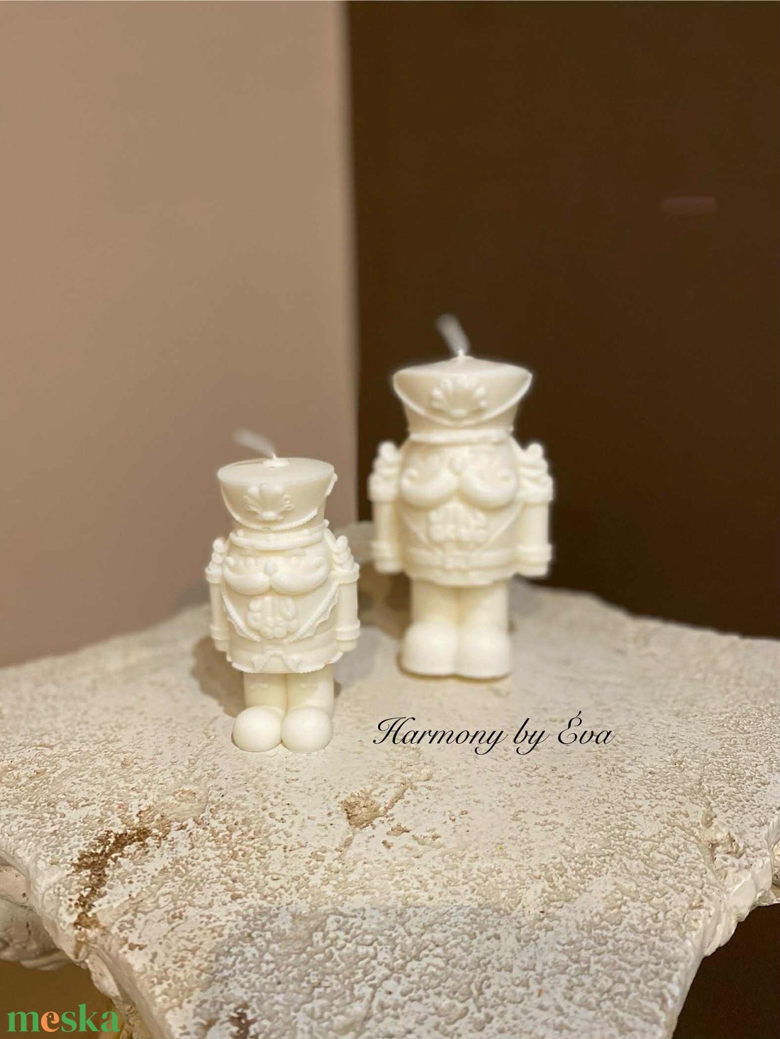 Diótörő, maci, oszlop gyertya, házikók - esküvő - dekoráció - gyertya & gyertyatartó - Meska.hu