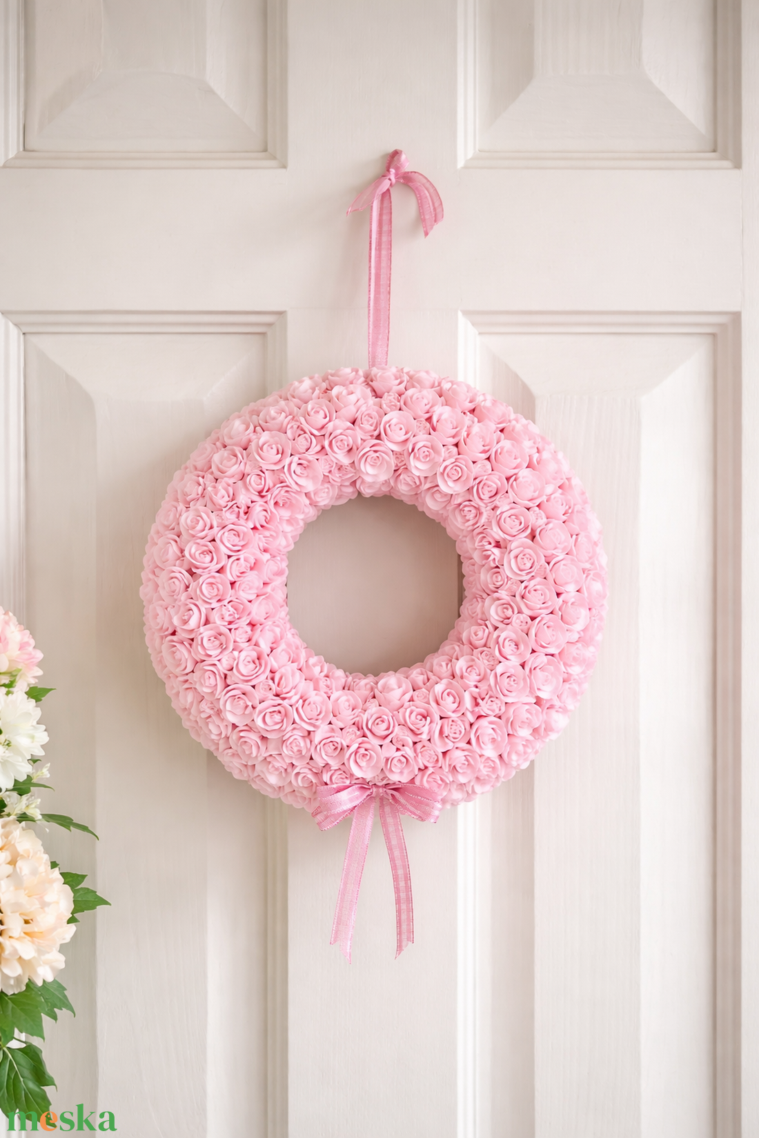 Rózsa ajtódísz, kopogtató! - otthon & életmód - dekoráció - ajtó- és ablak dekoráció - ajtódísz & kopogtató - Meska.hu